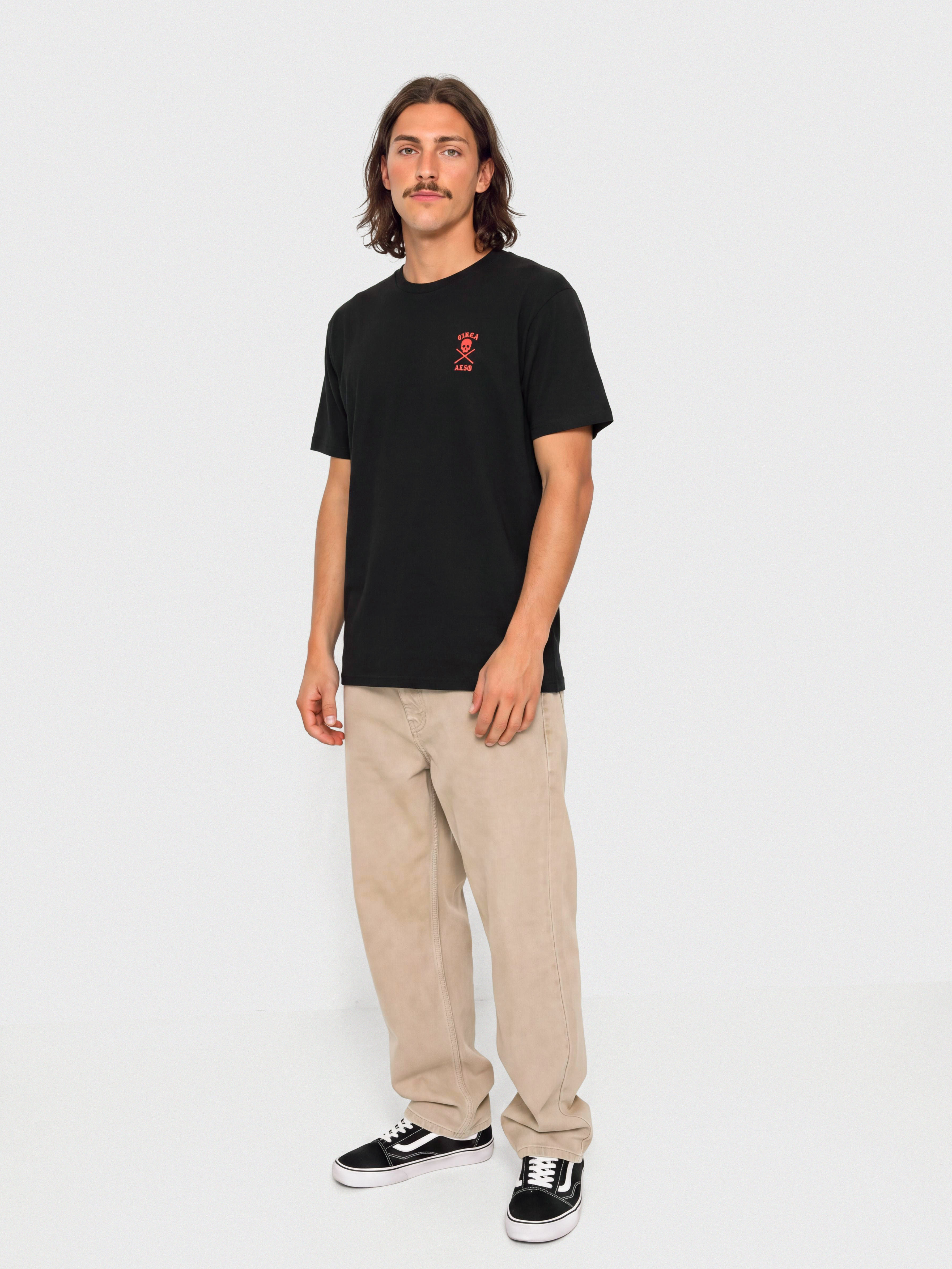 Tricou Circa Al 50 Skull (black/red)