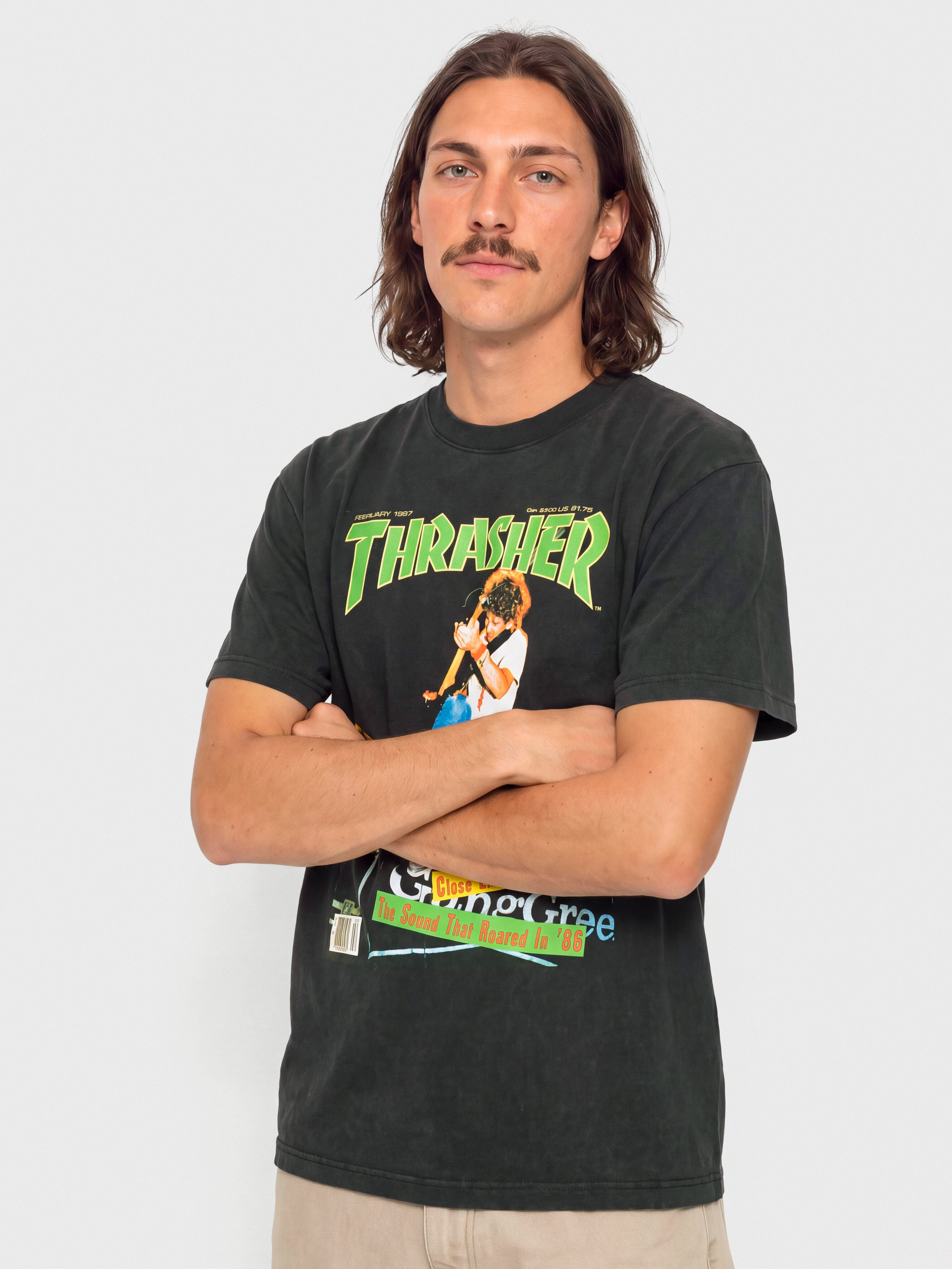 Tricou Thrasher February 1987 (vintage black)