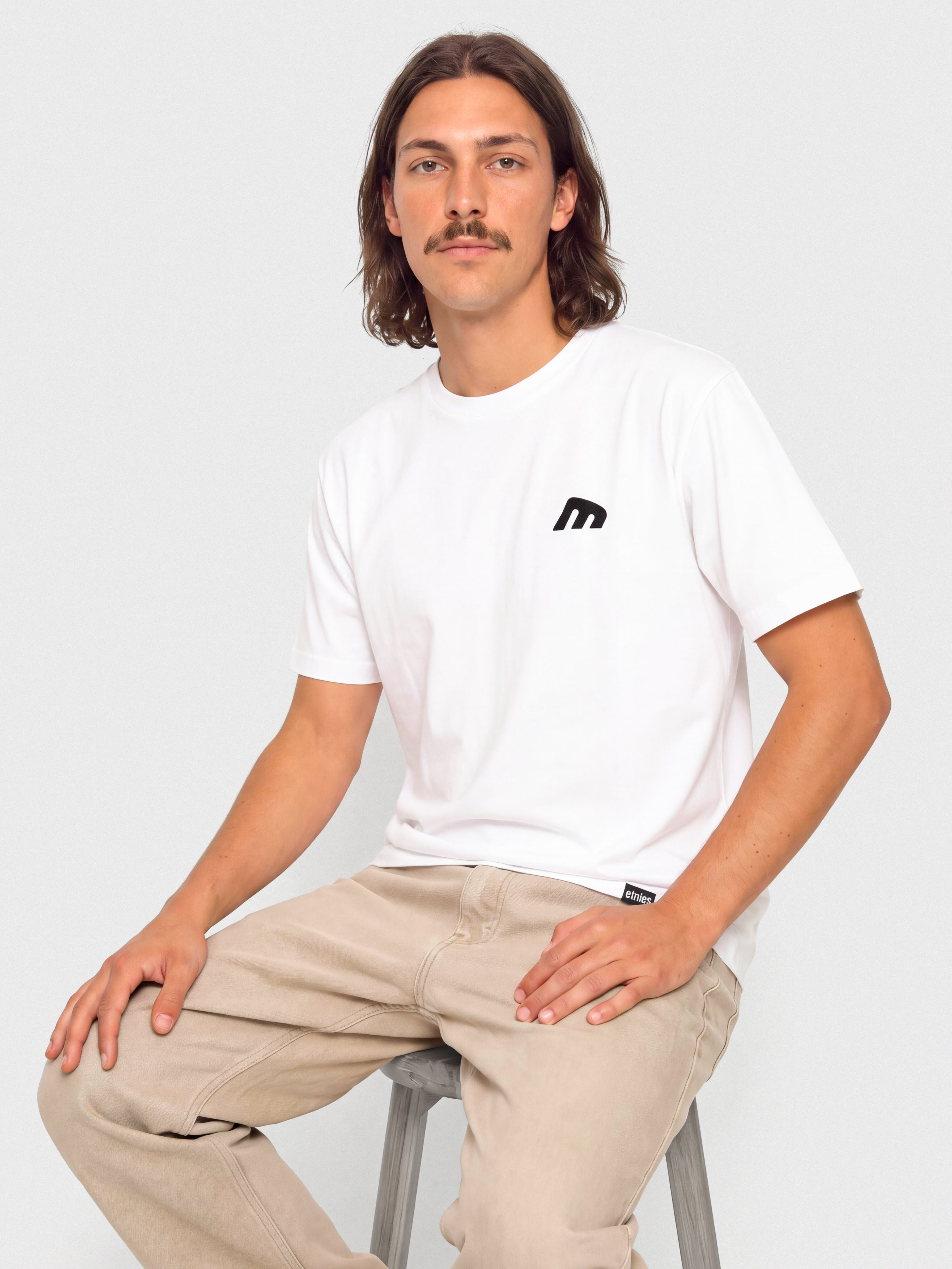Tricou Etnies Team Embroidery (white/black)