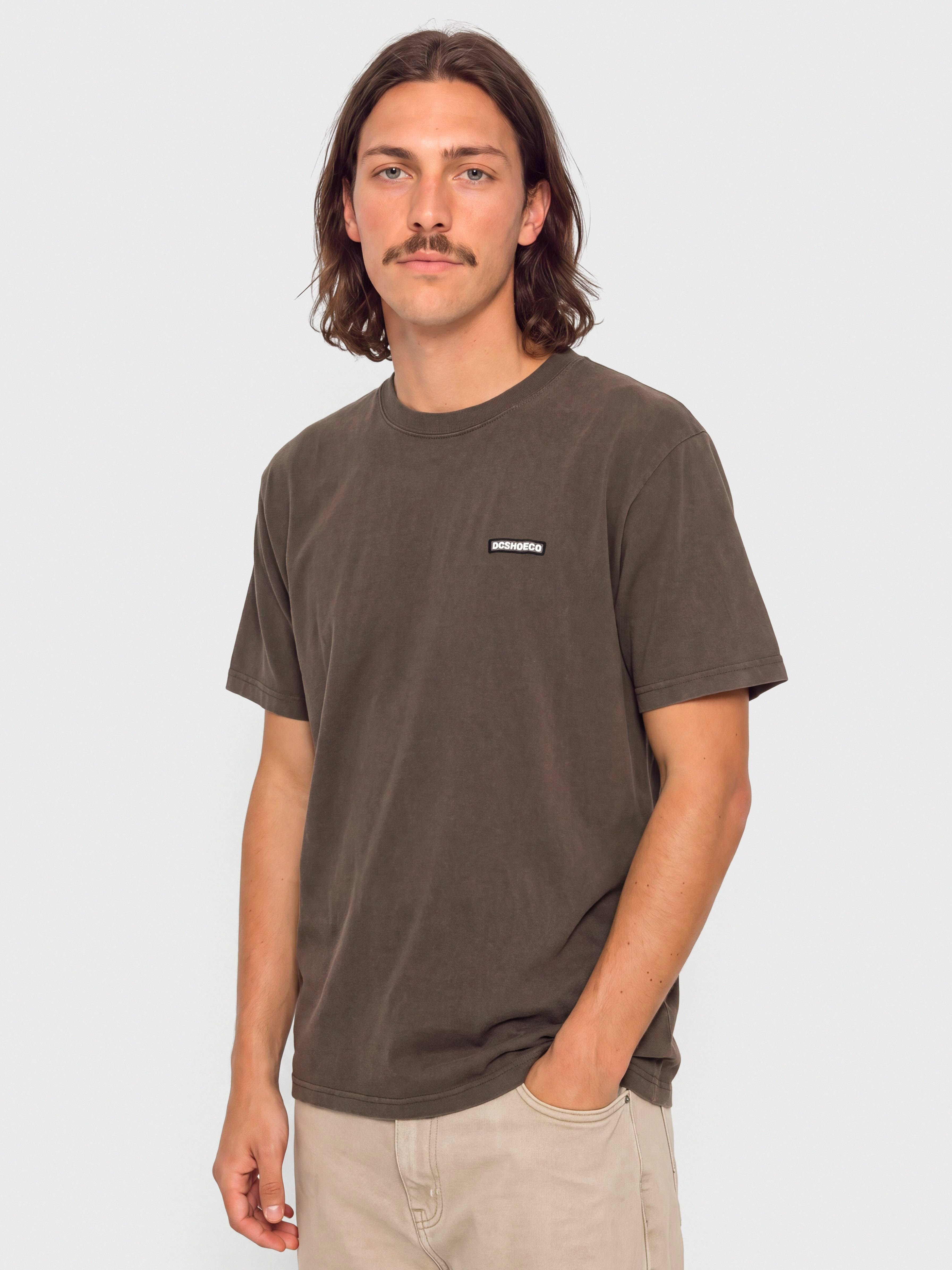 Tricou DC Patch It Washed (coffee bean)