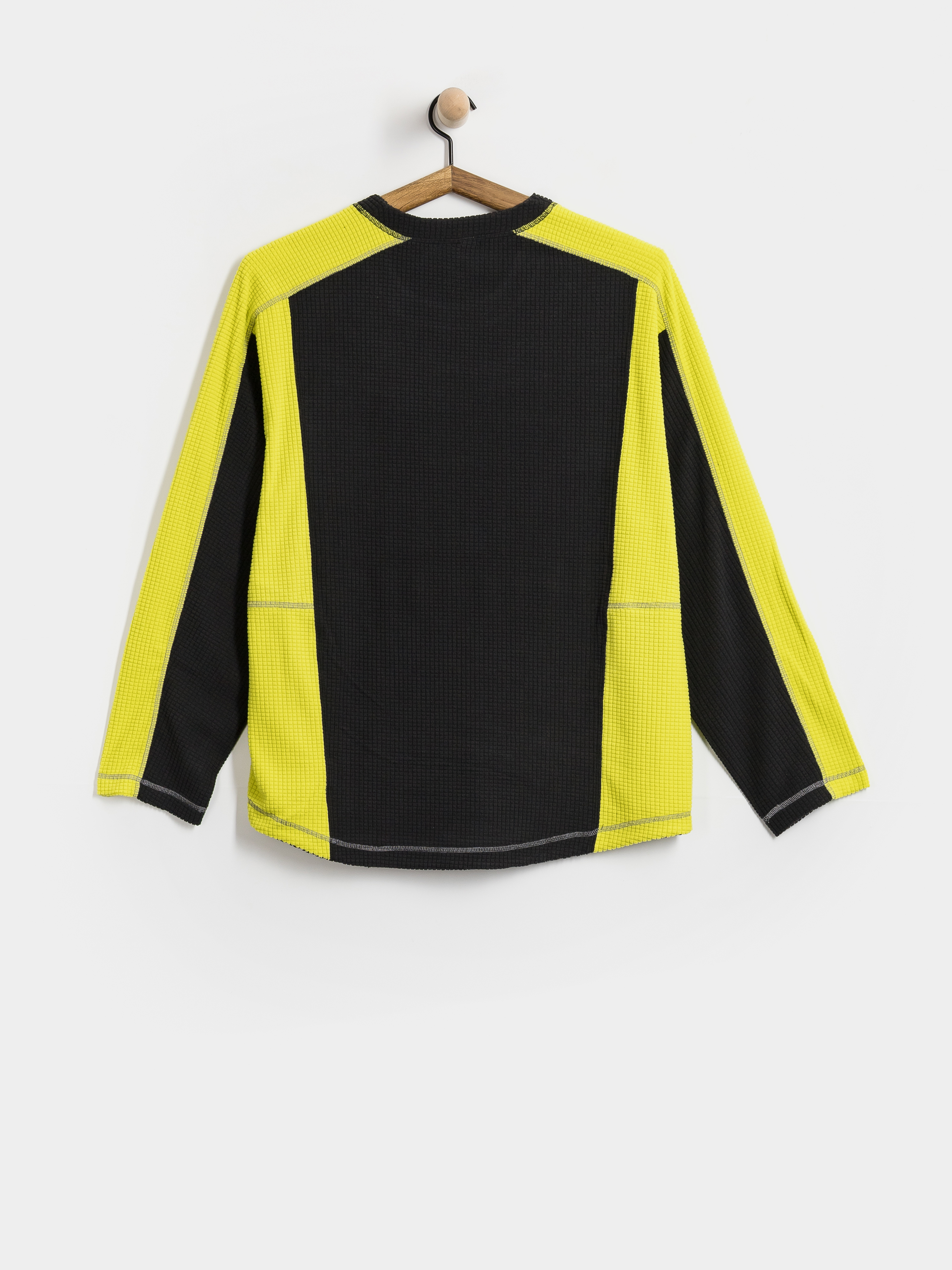 Longsleeve Polar Skate Grid (black/chartreuse)