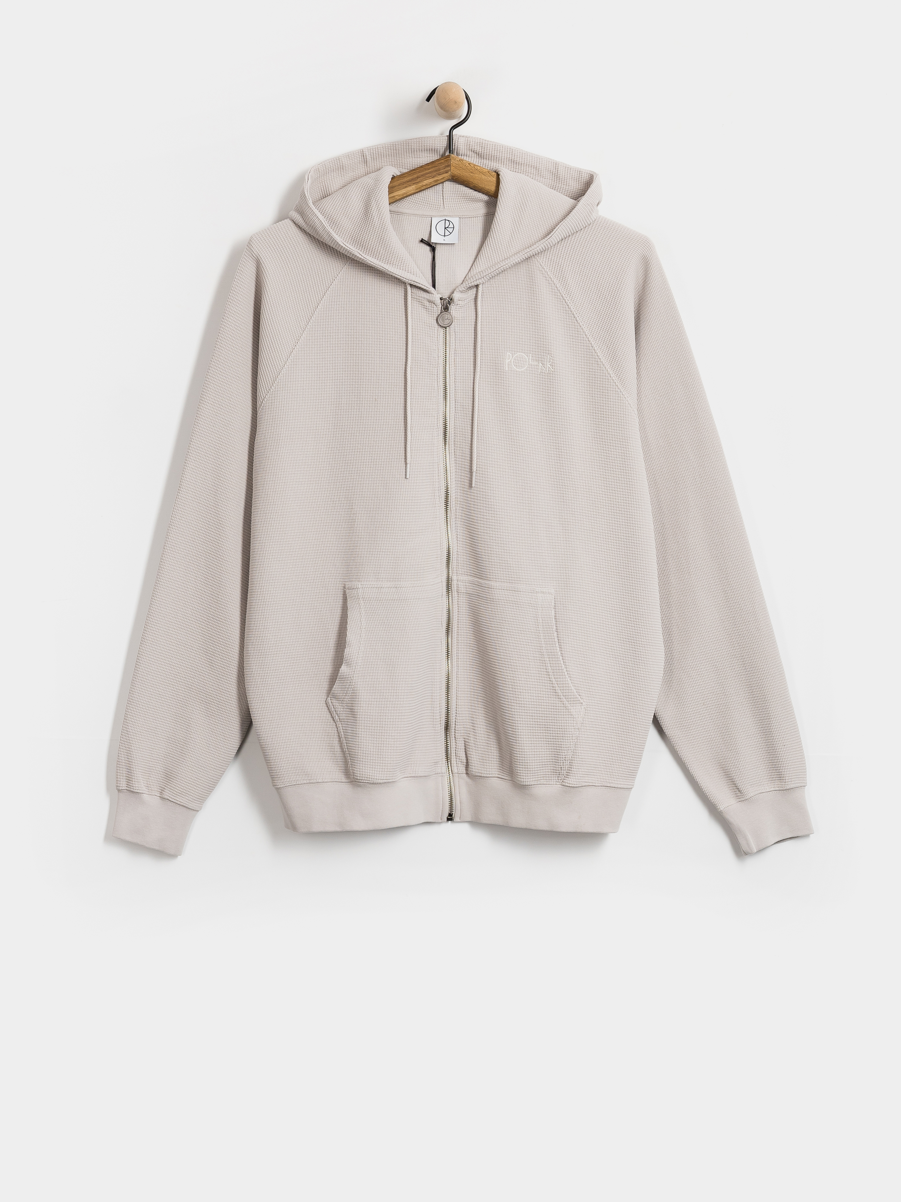 Hanorac cu glugă Polar Skate Waffle ZHD (pale taupe)