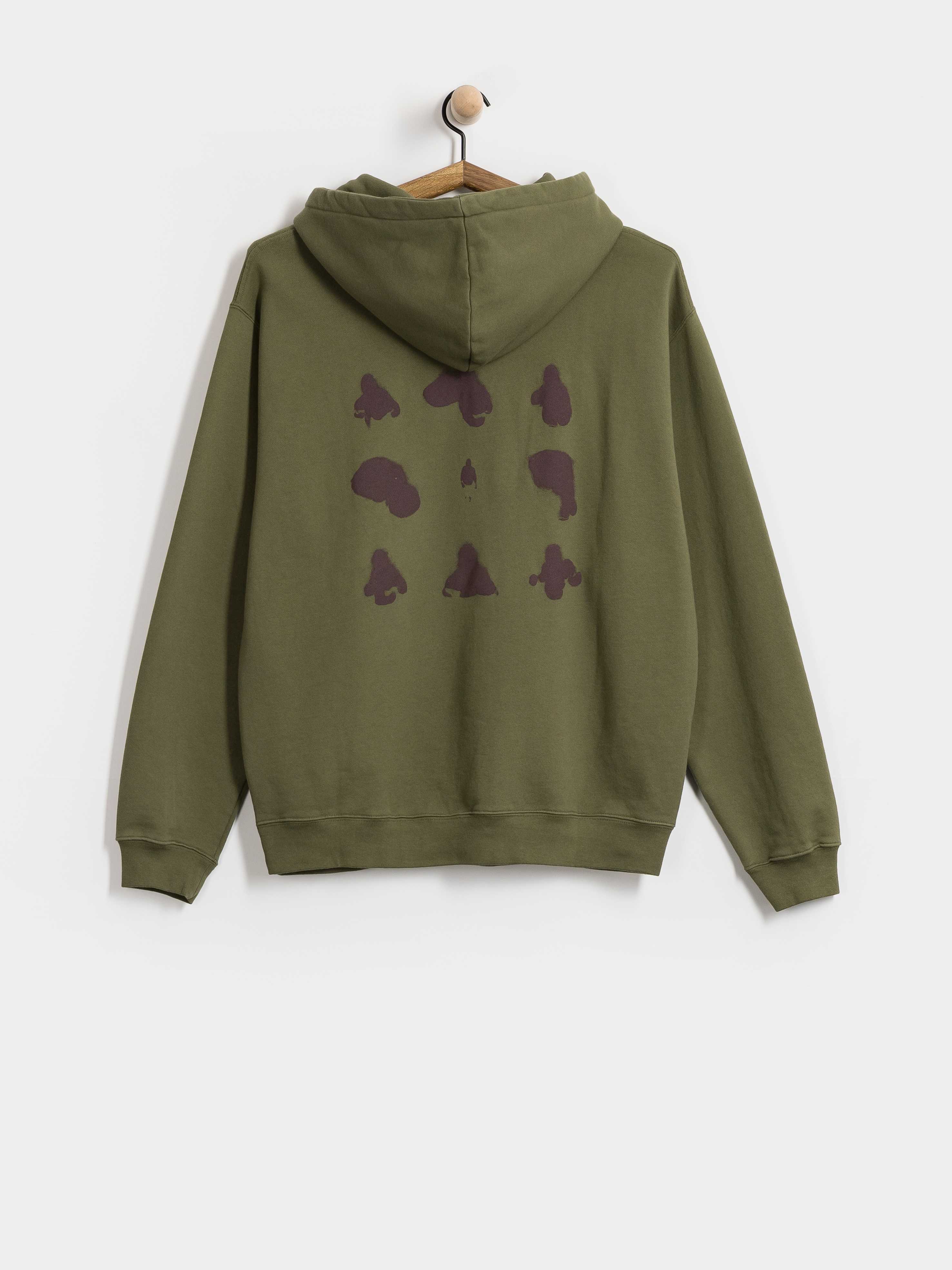 Hanorac cu glugă Polar Skate Fighting Myself HD (army green)