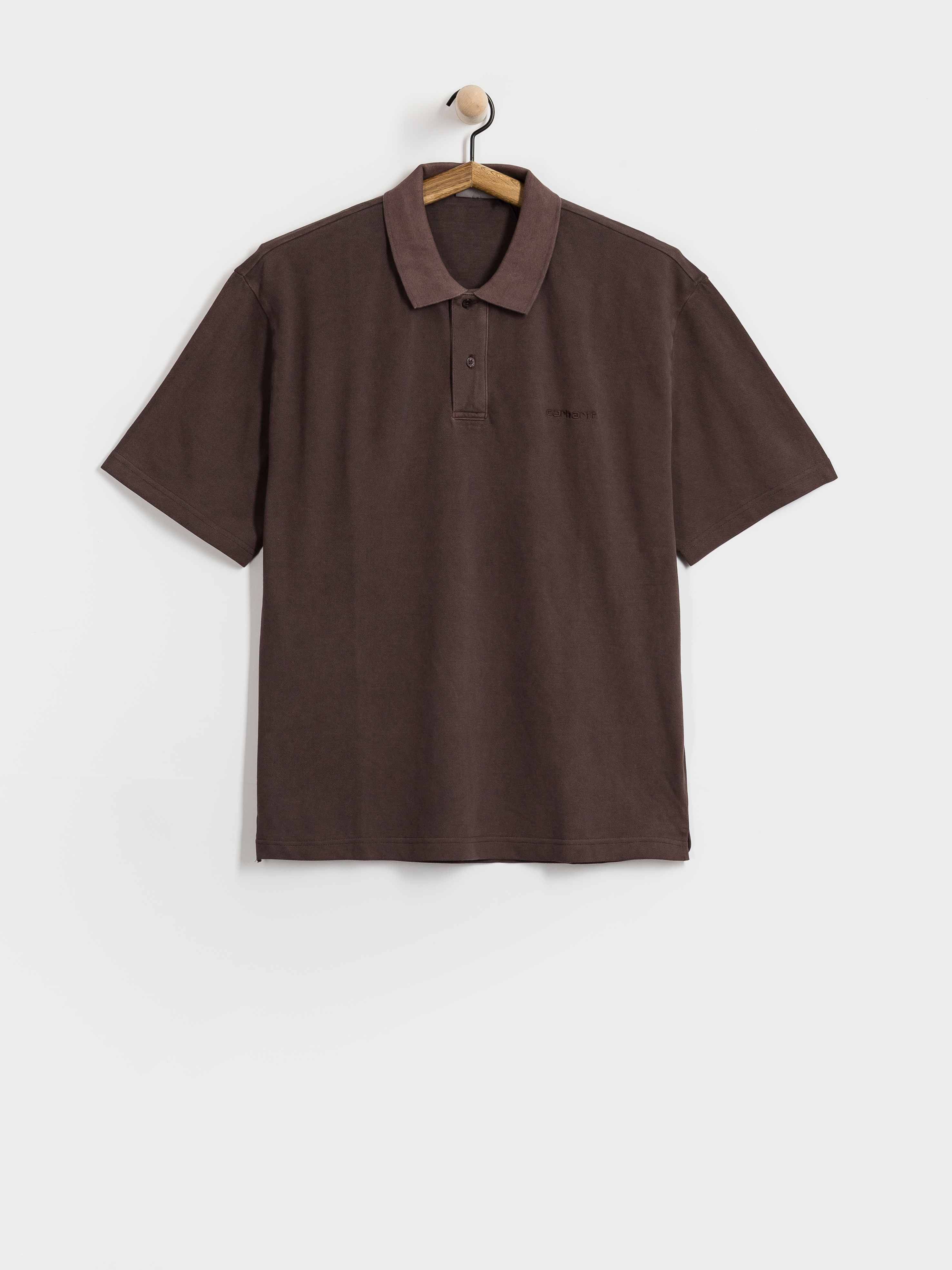 Tricou Carhartt WIP Wayne Polo (palisander/garment dyed)