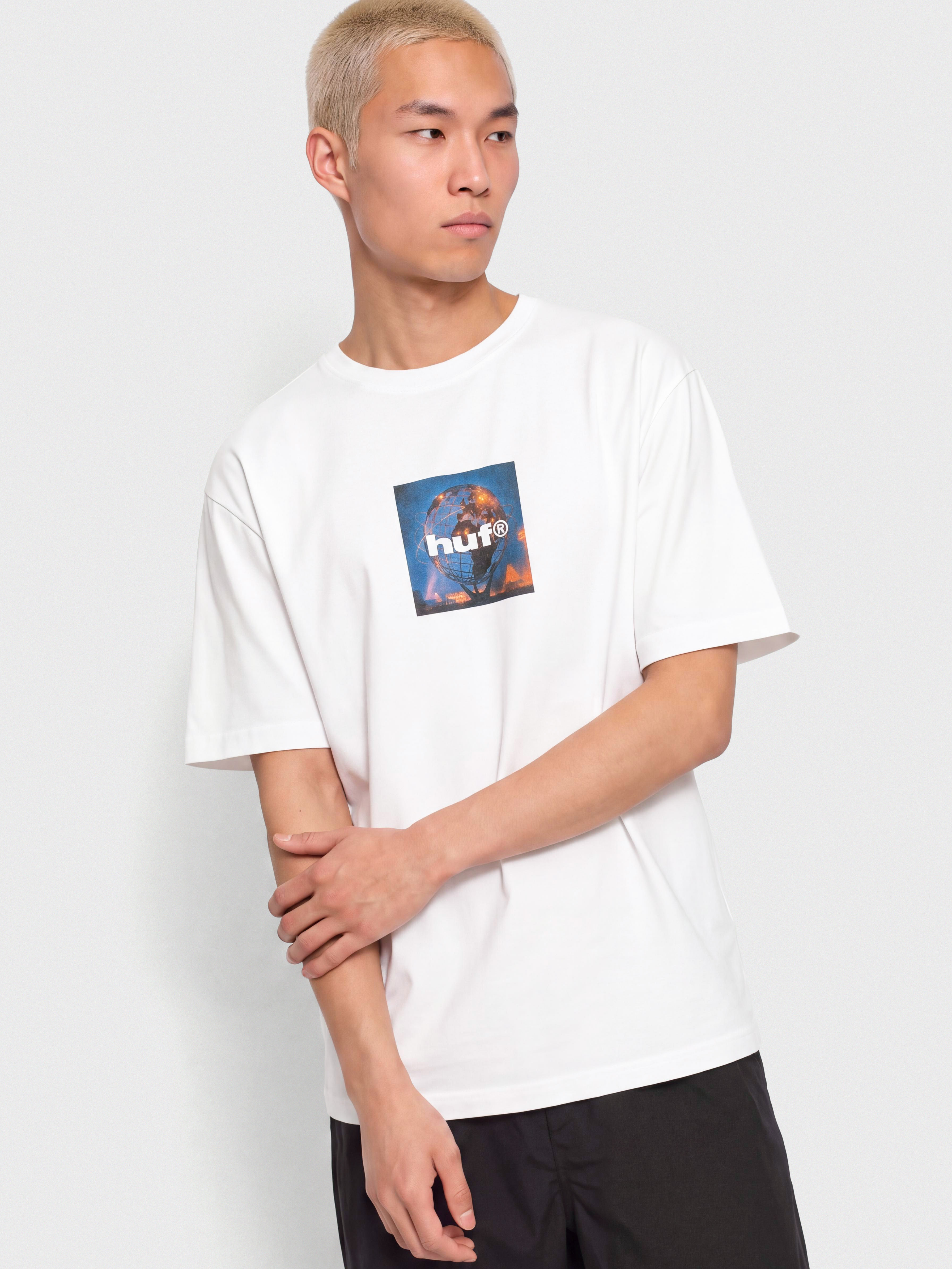 Tricou HUF Unisphere (white)