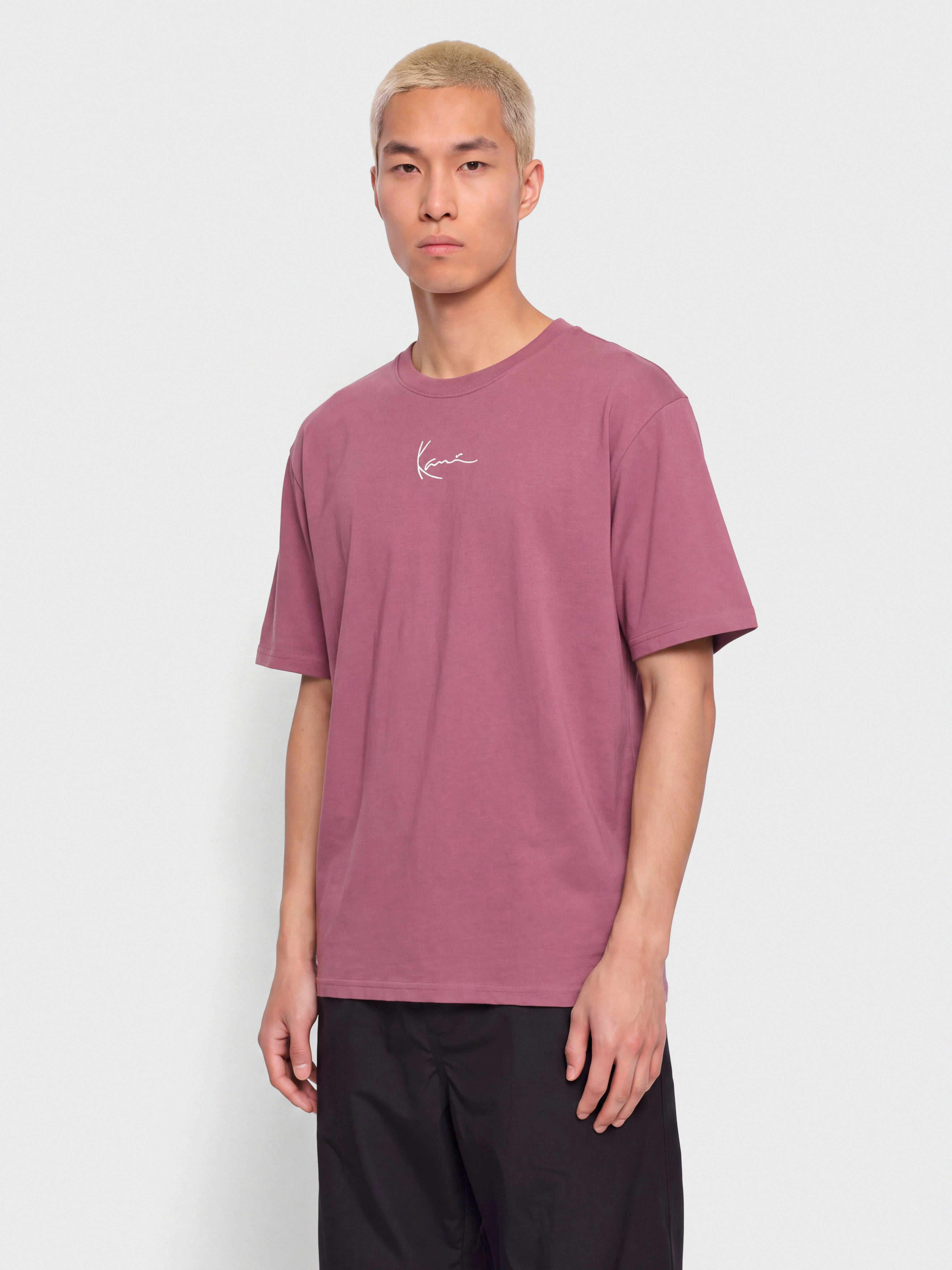 Tricou Karl Kani Small Signature Essential (berry)