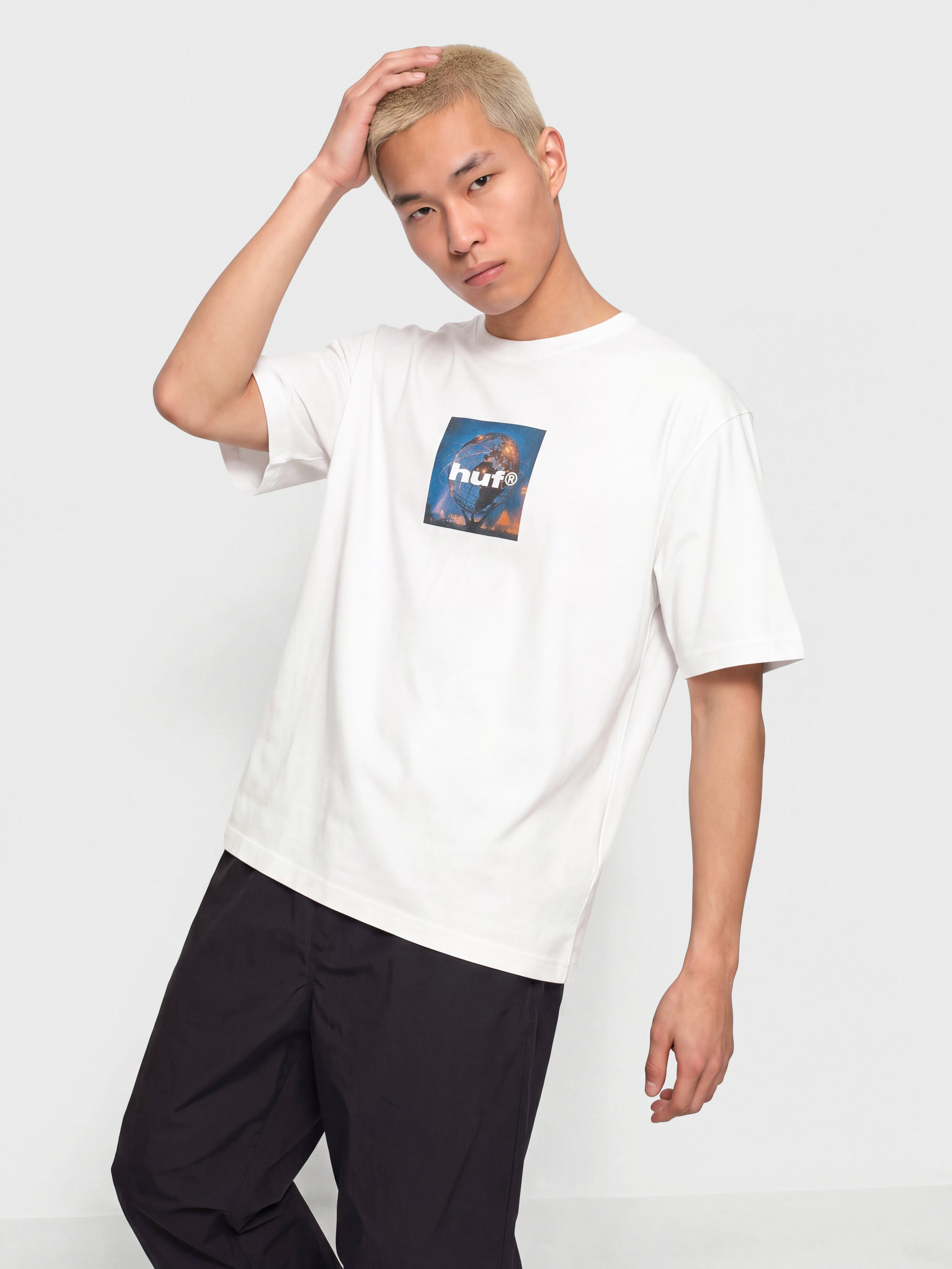 Tricou HUF Unisphere (white)