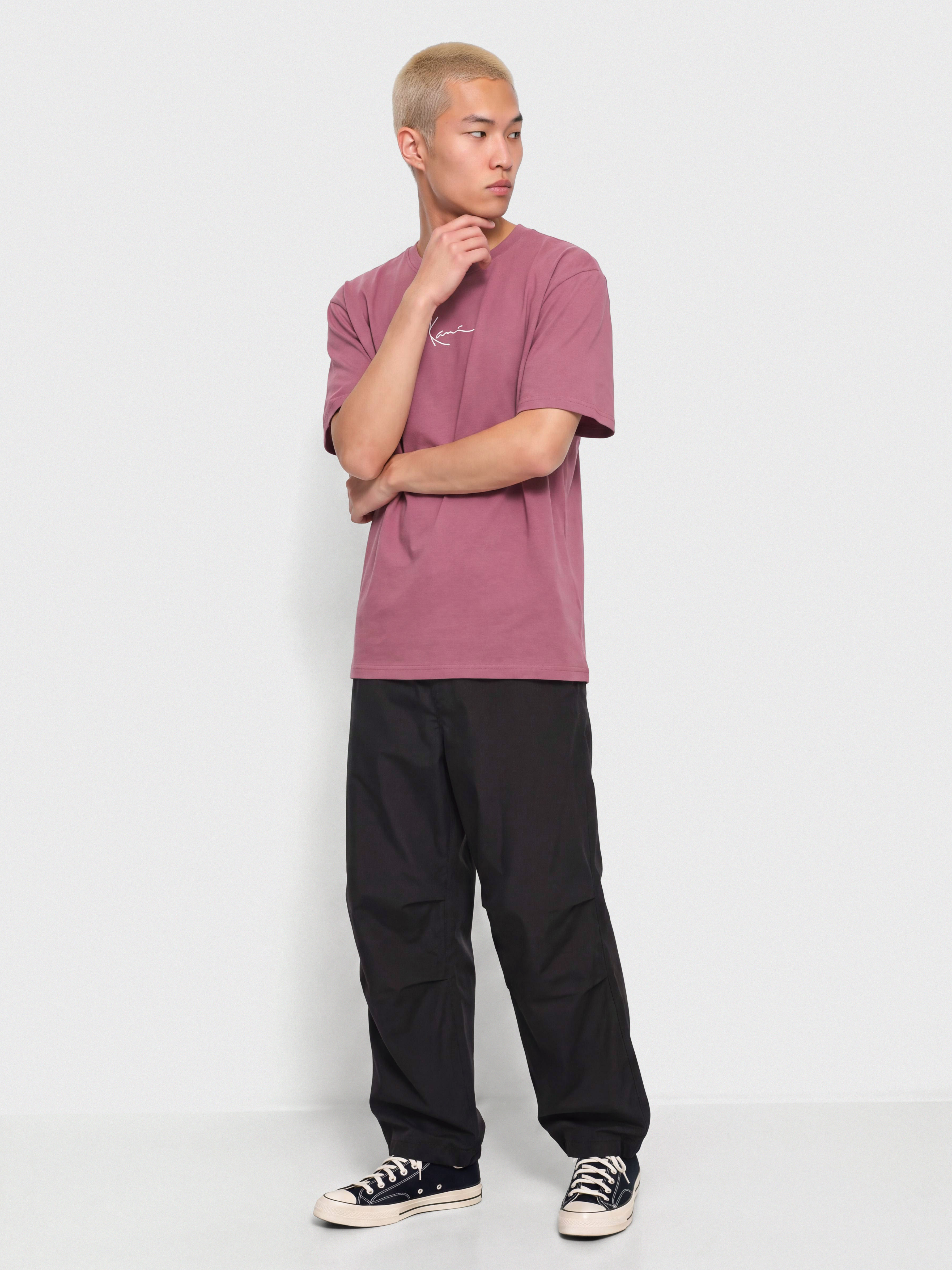 Tricou Karl Kani Small Signature Essential (berry)