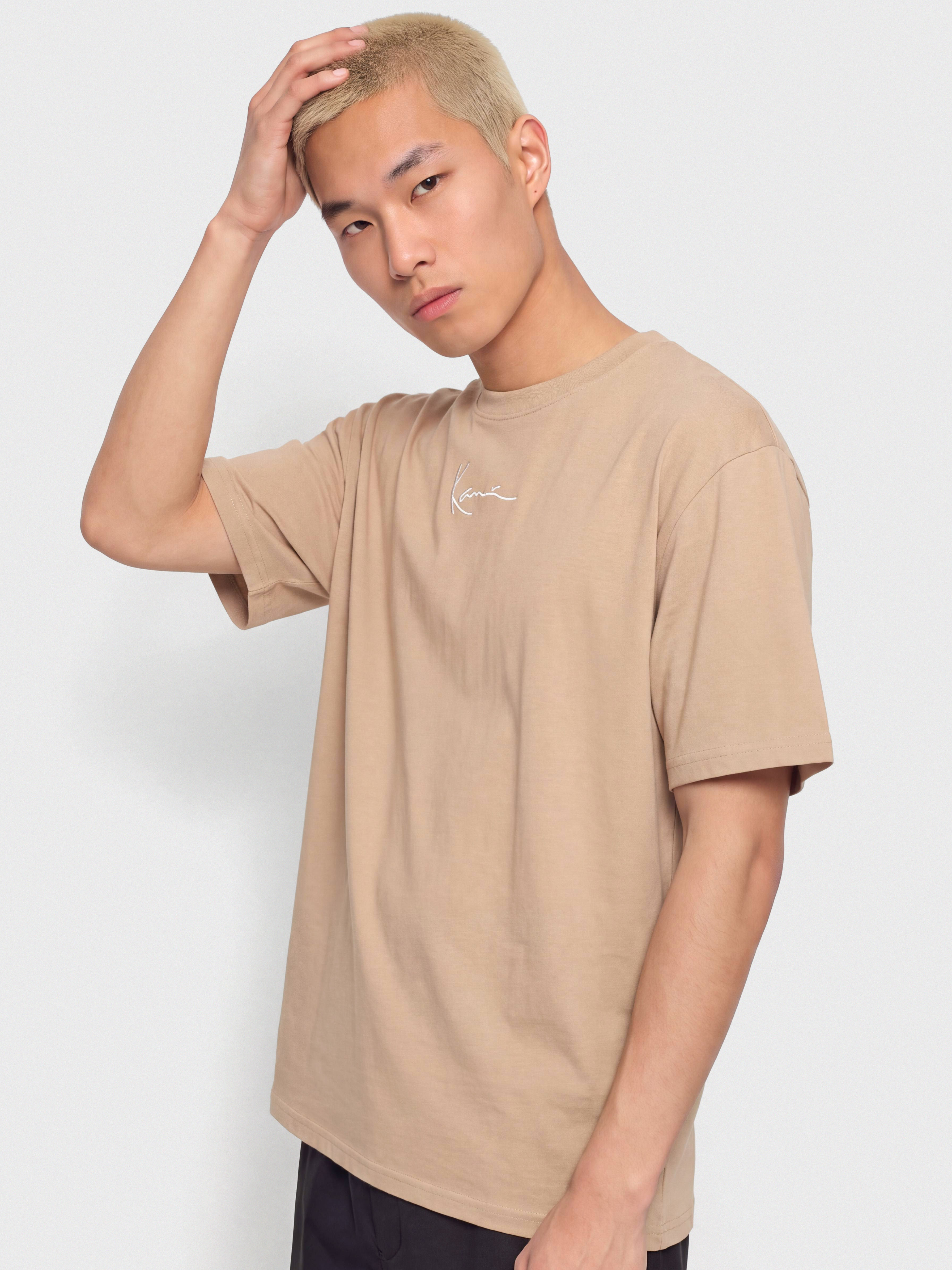 Tricou Karl Kani Small Signature Essential (taupe)