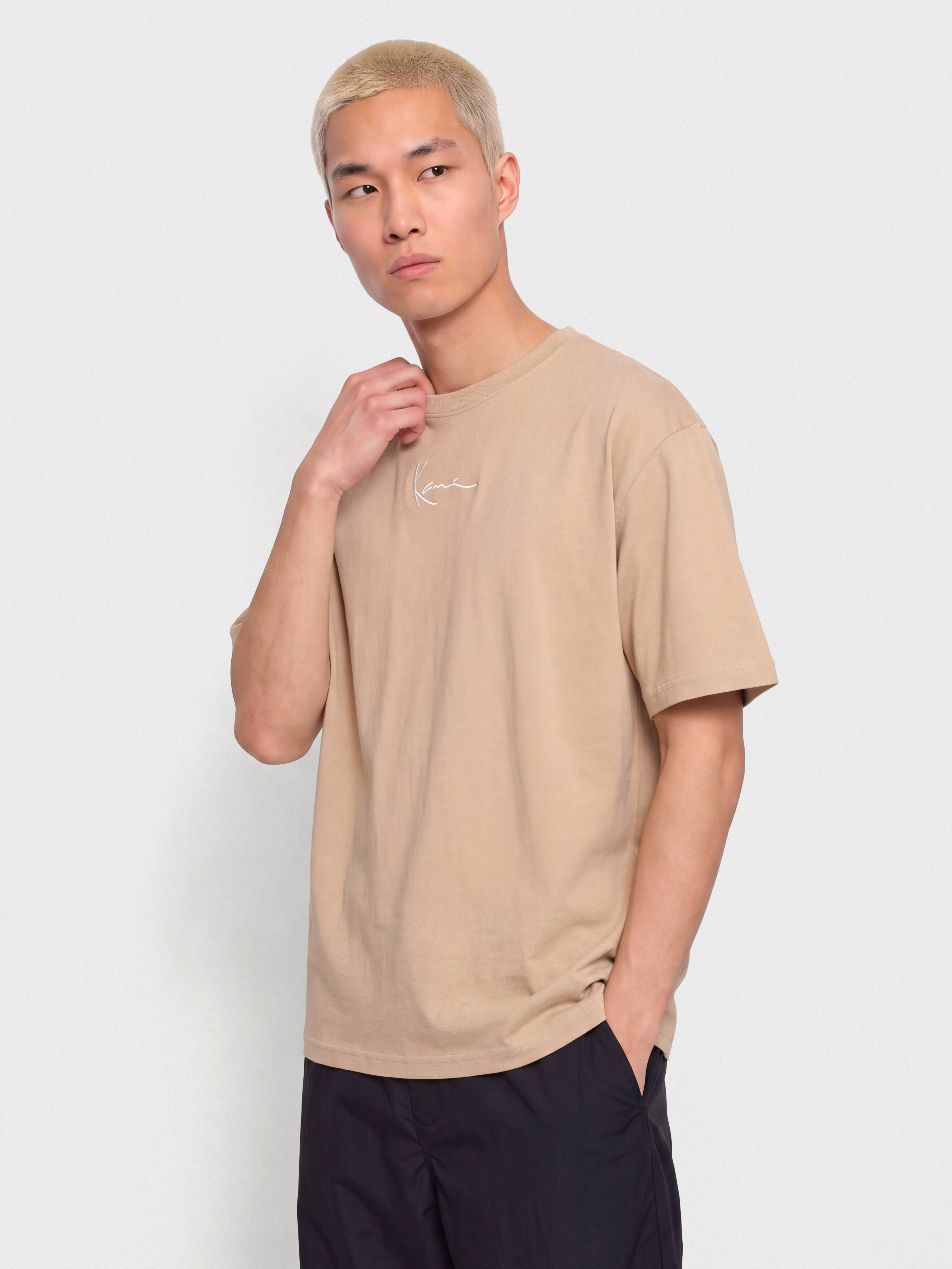 Tricou Karl Kani Small Signature Essential (taupe)