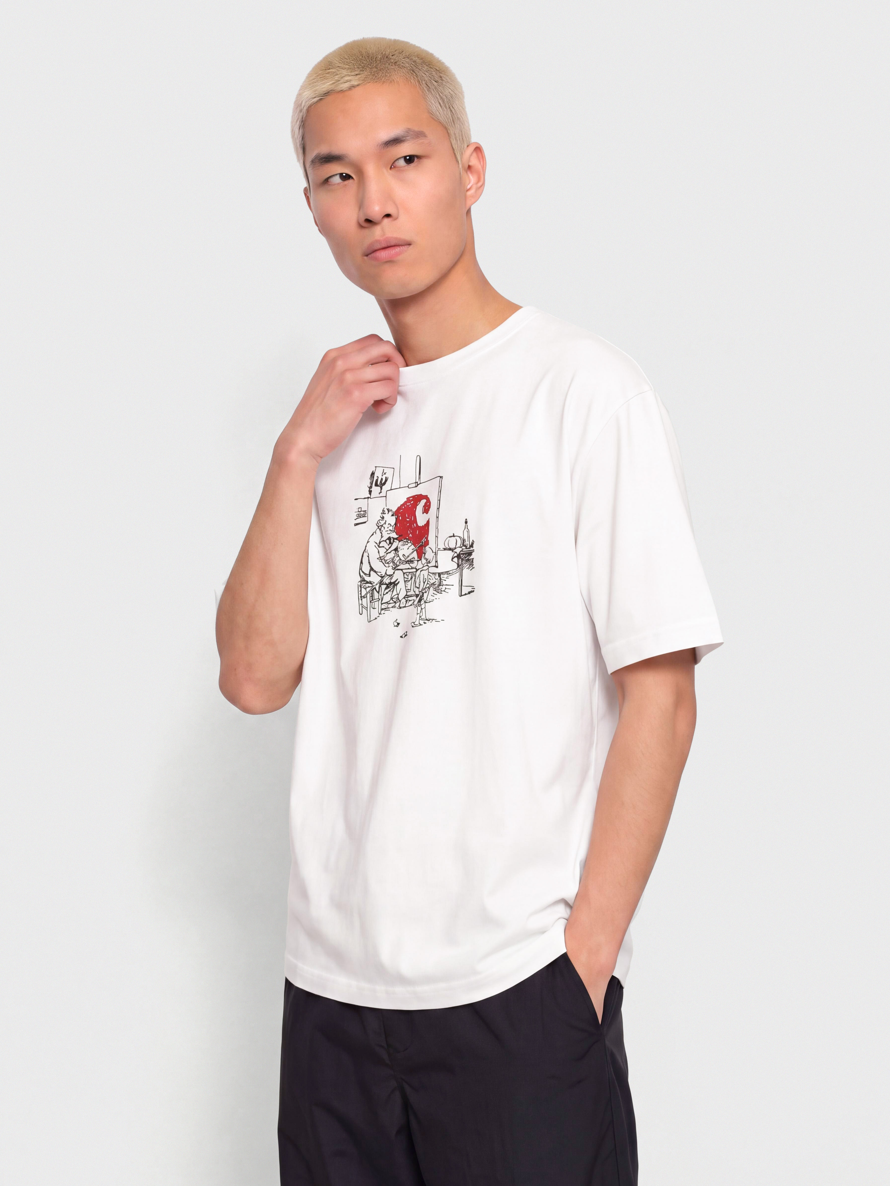 Tricou Carhartt WIP Old Painter (white)