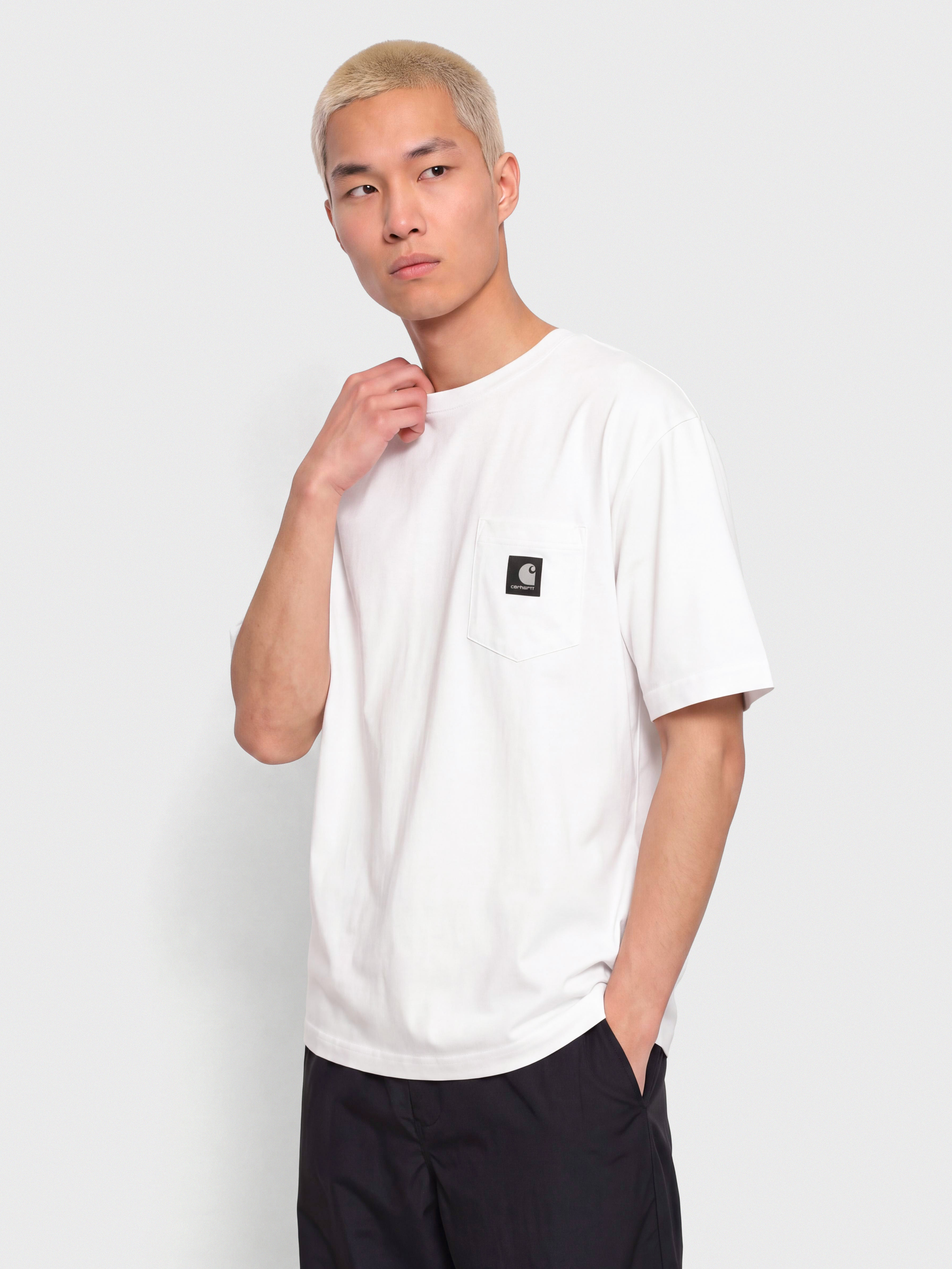Tricou Carhartt WIP OG Loose Pocket (white)