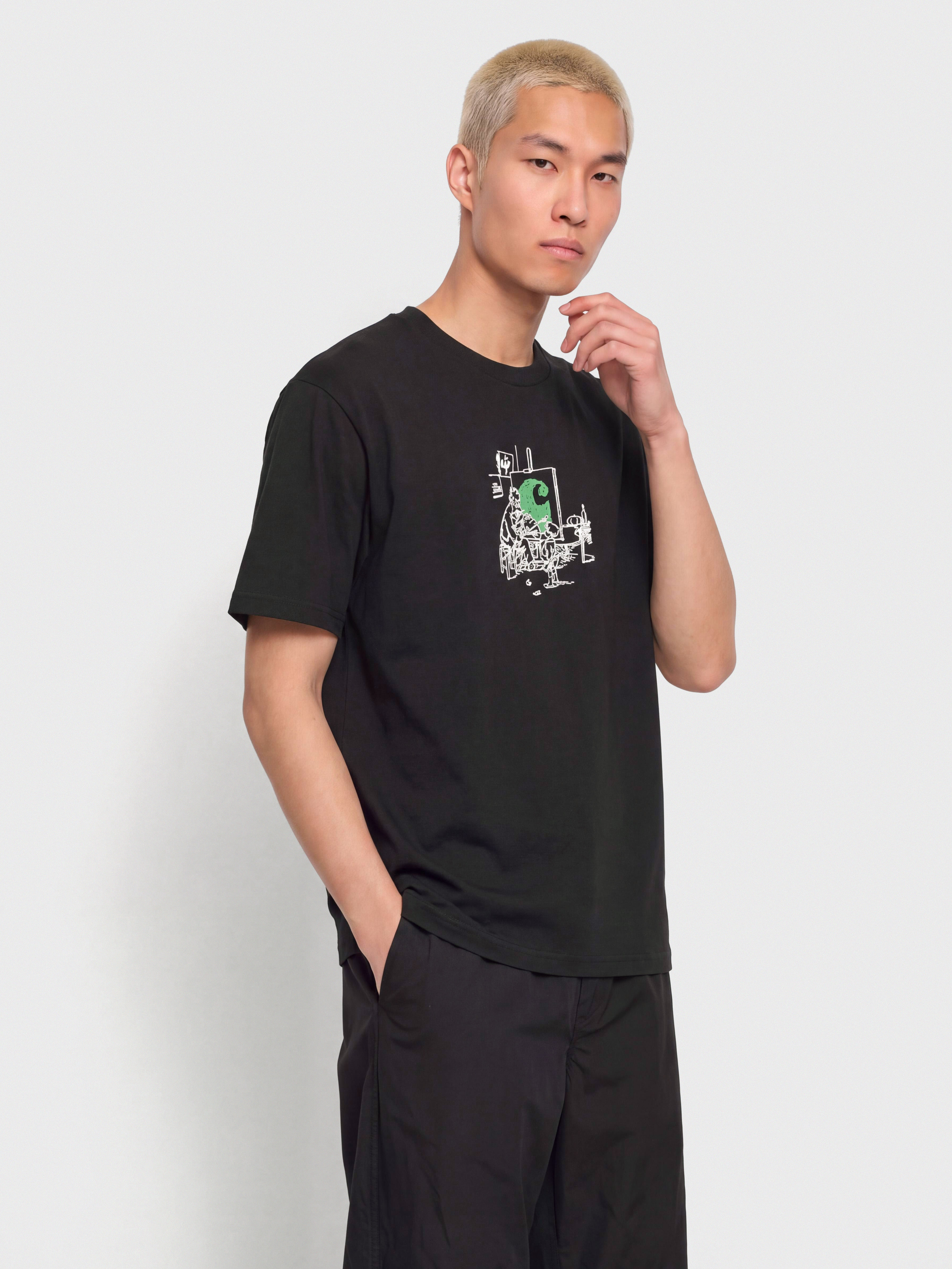 Tricou Carhartt WIP Old Painter (black)