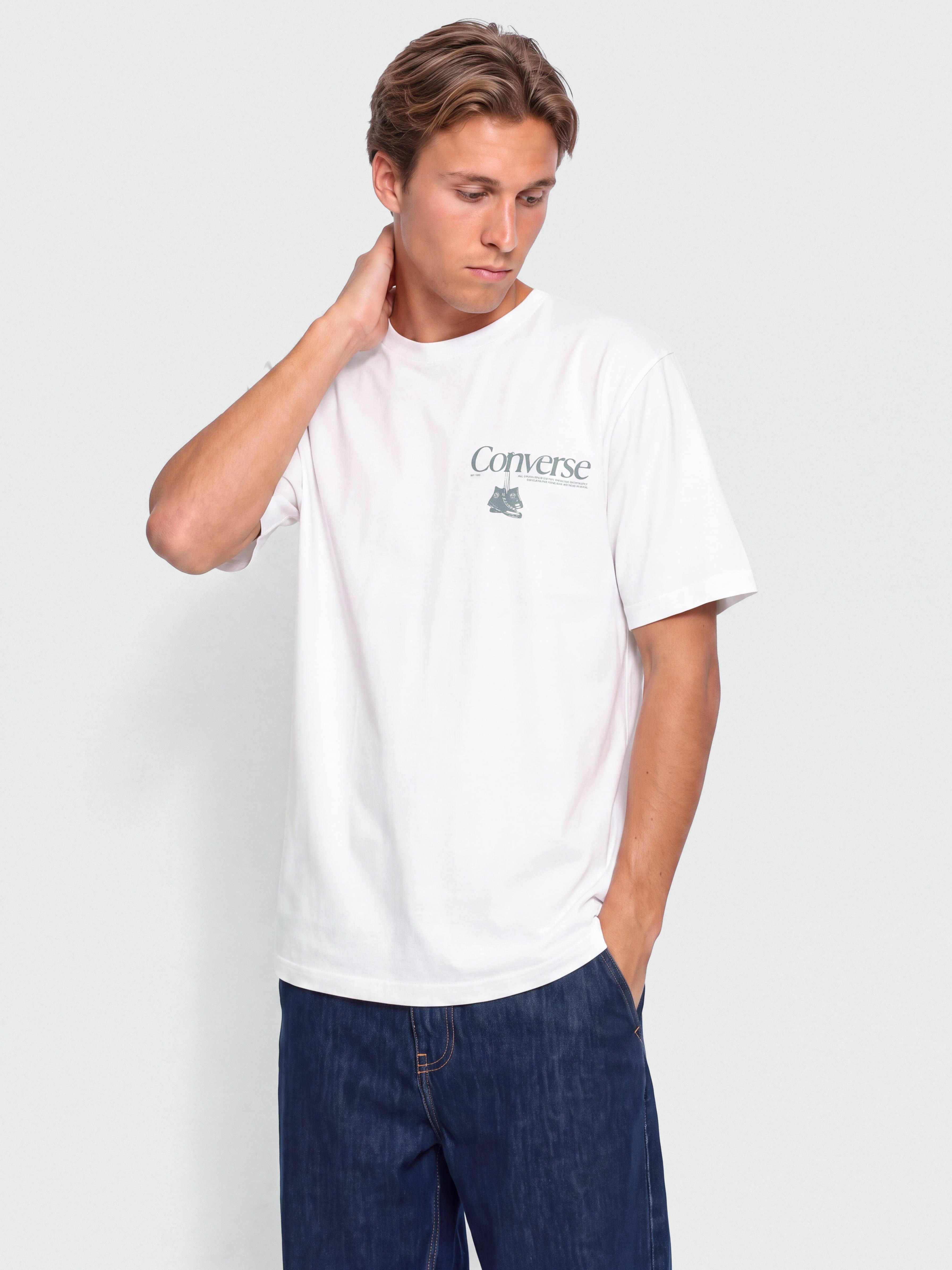 Tricou Converse Hanging Shoes (white)