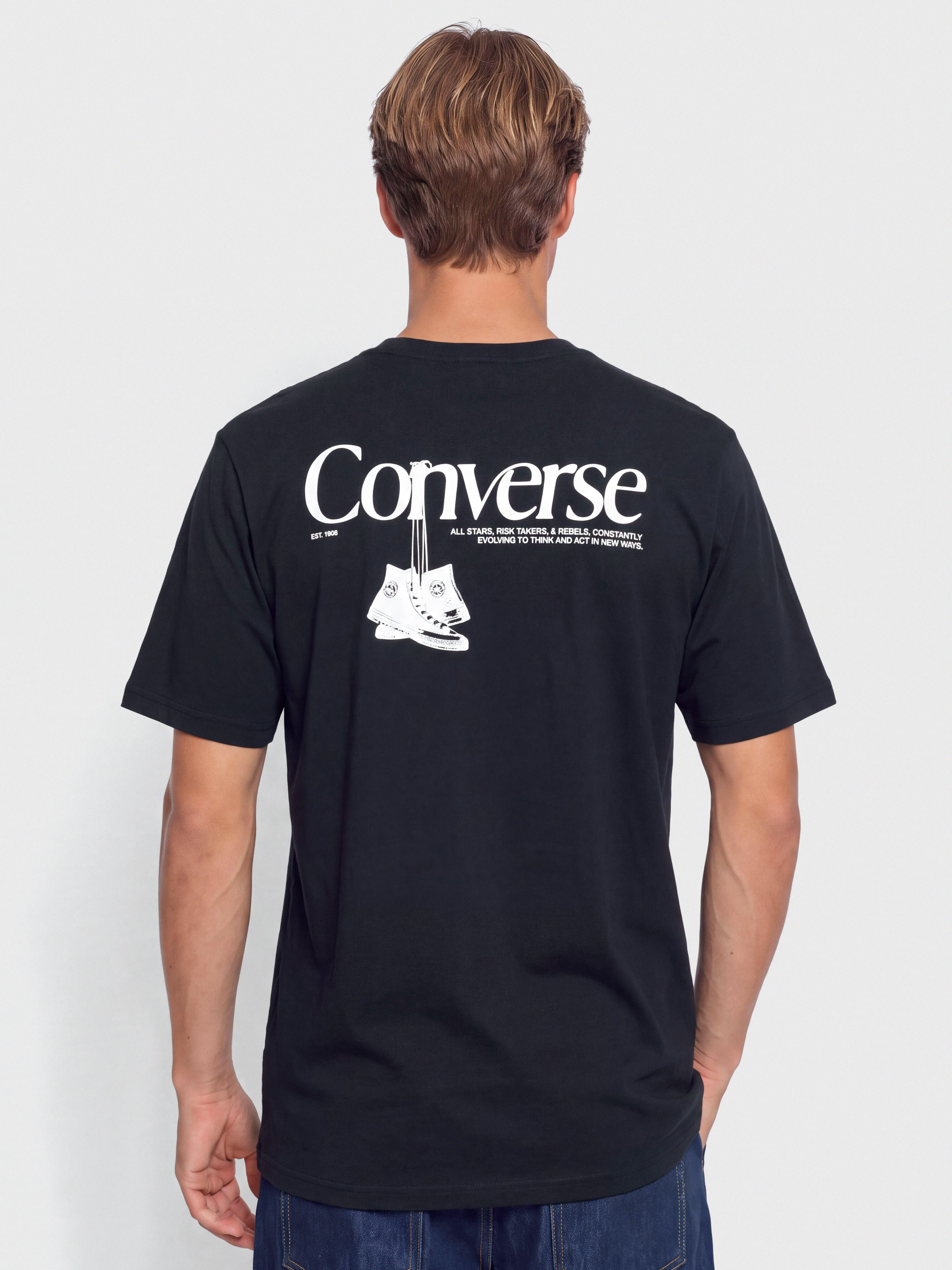 Tricou Converse Hanging Shoes (black)