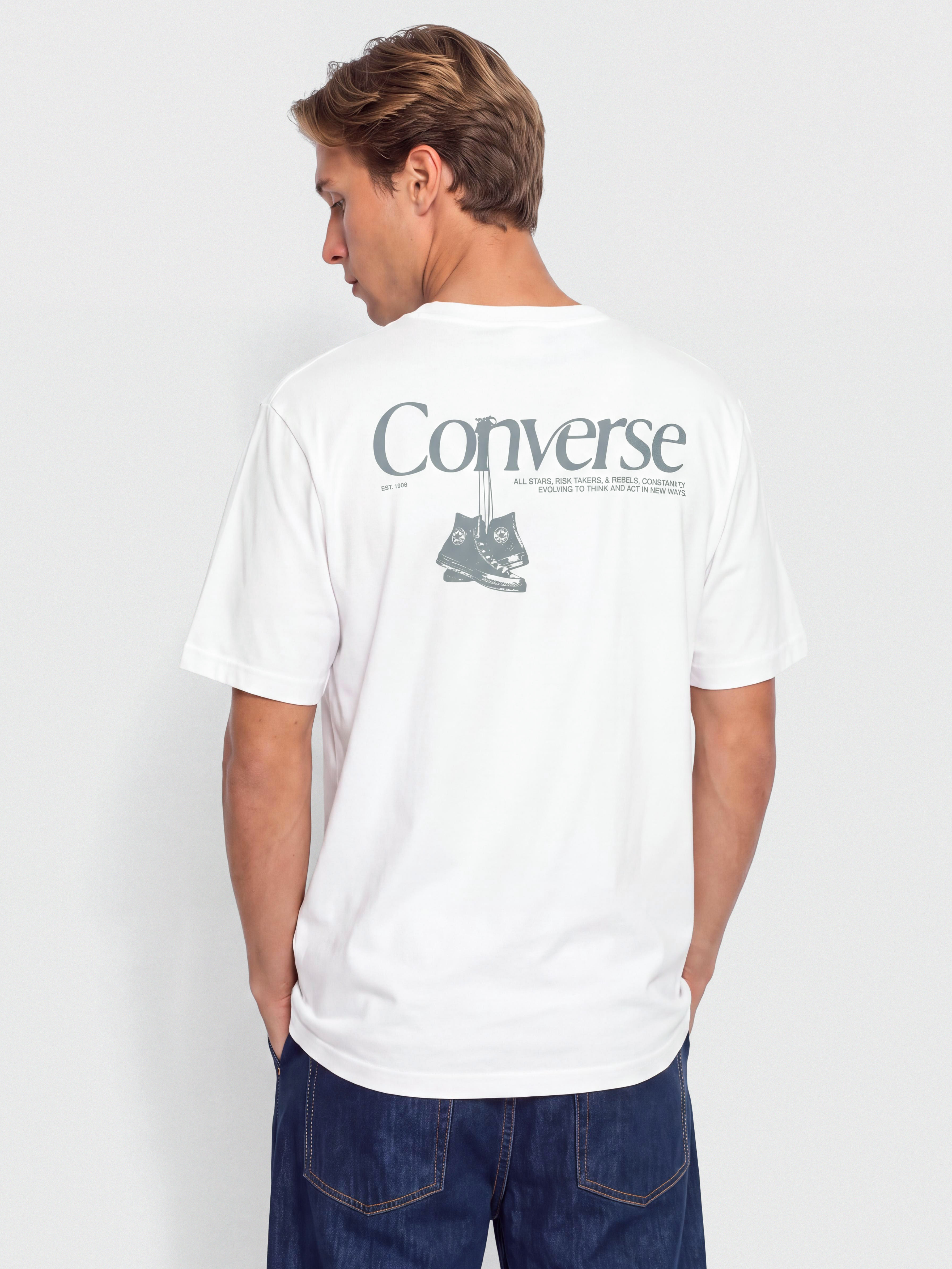 Tricou Converse Hanging Shoes (white)