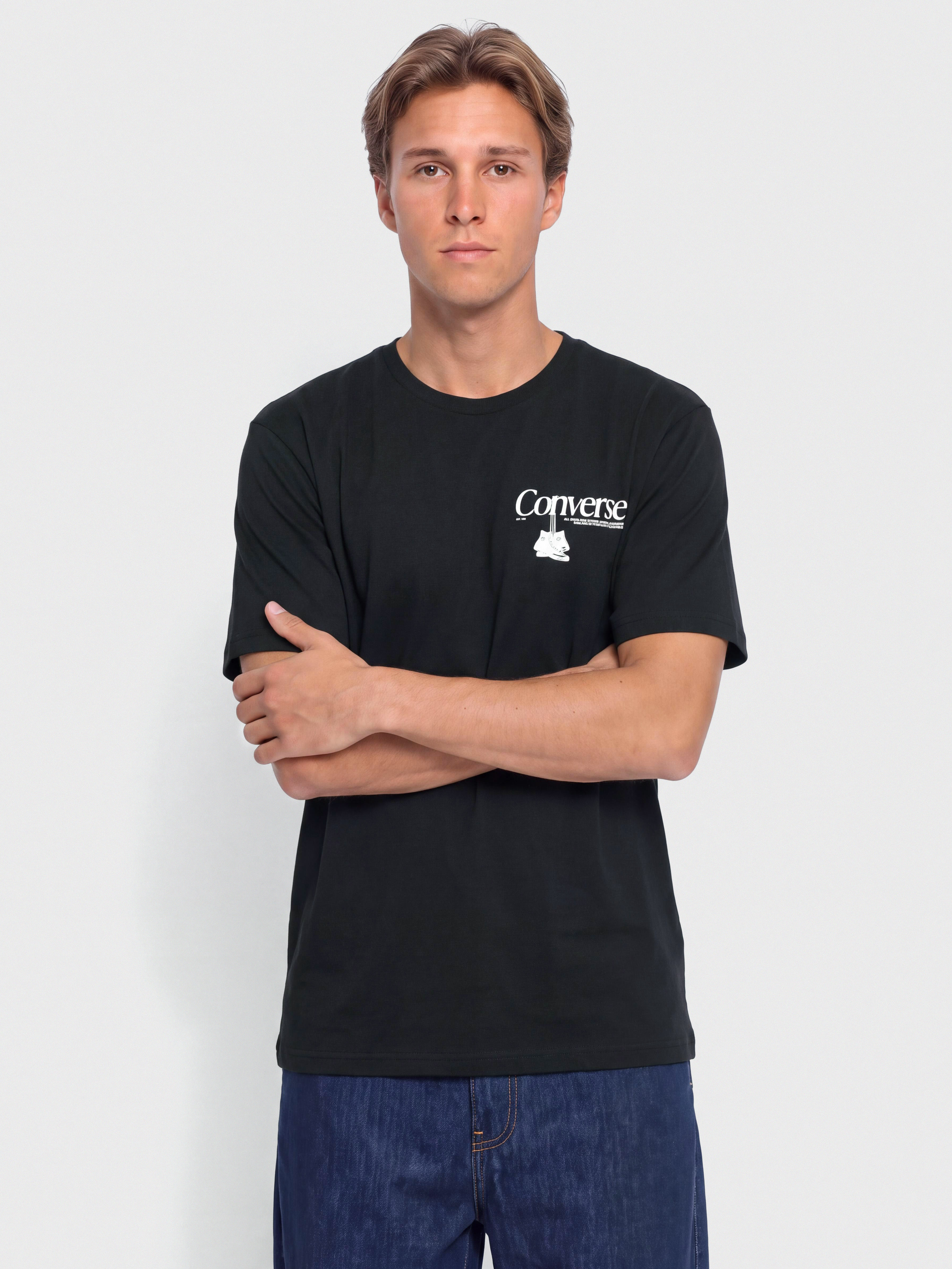 Tricou Converse Hanging Shoes (black)