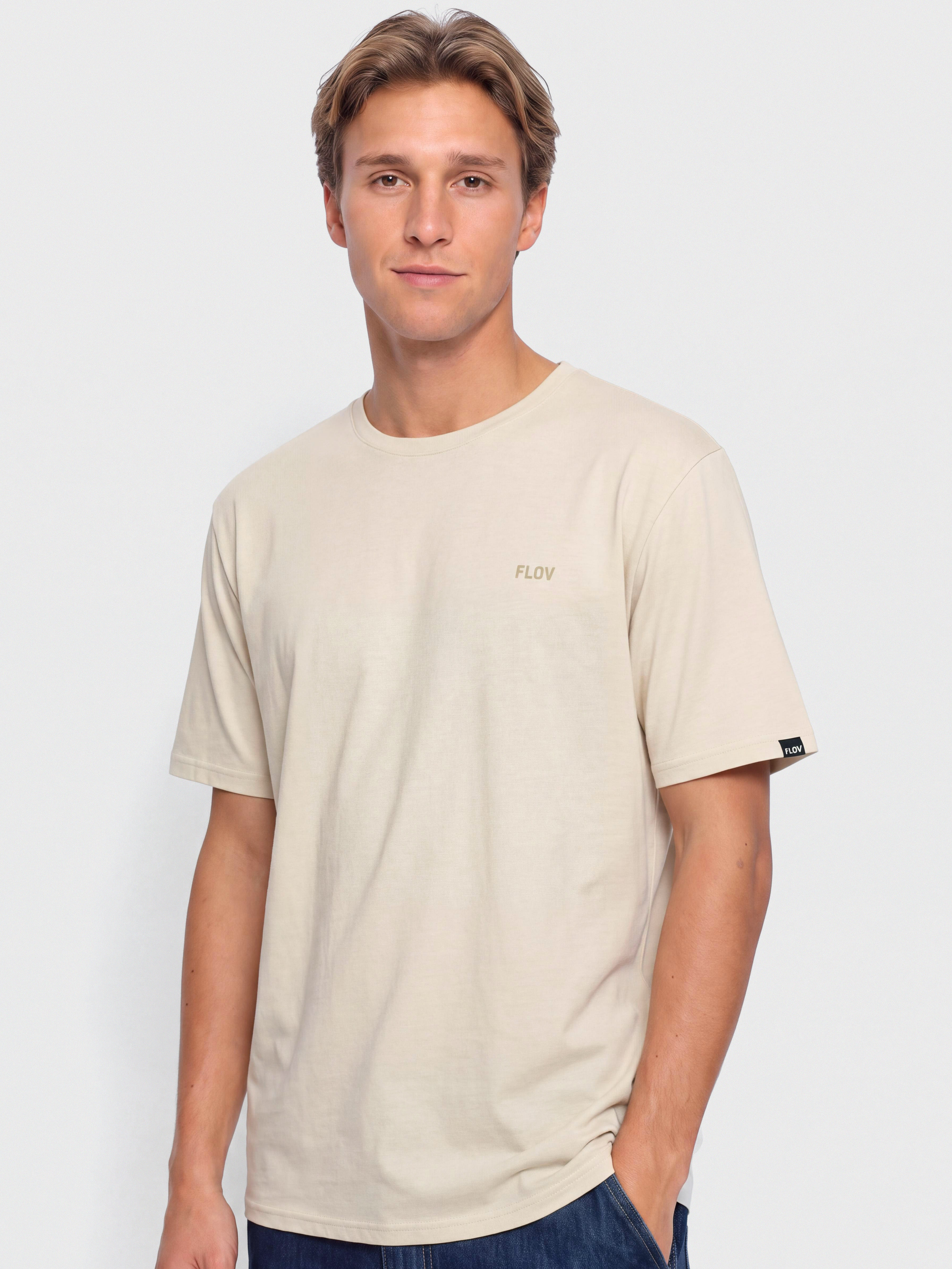 Tricou FLOV Timberon (beige/olive)