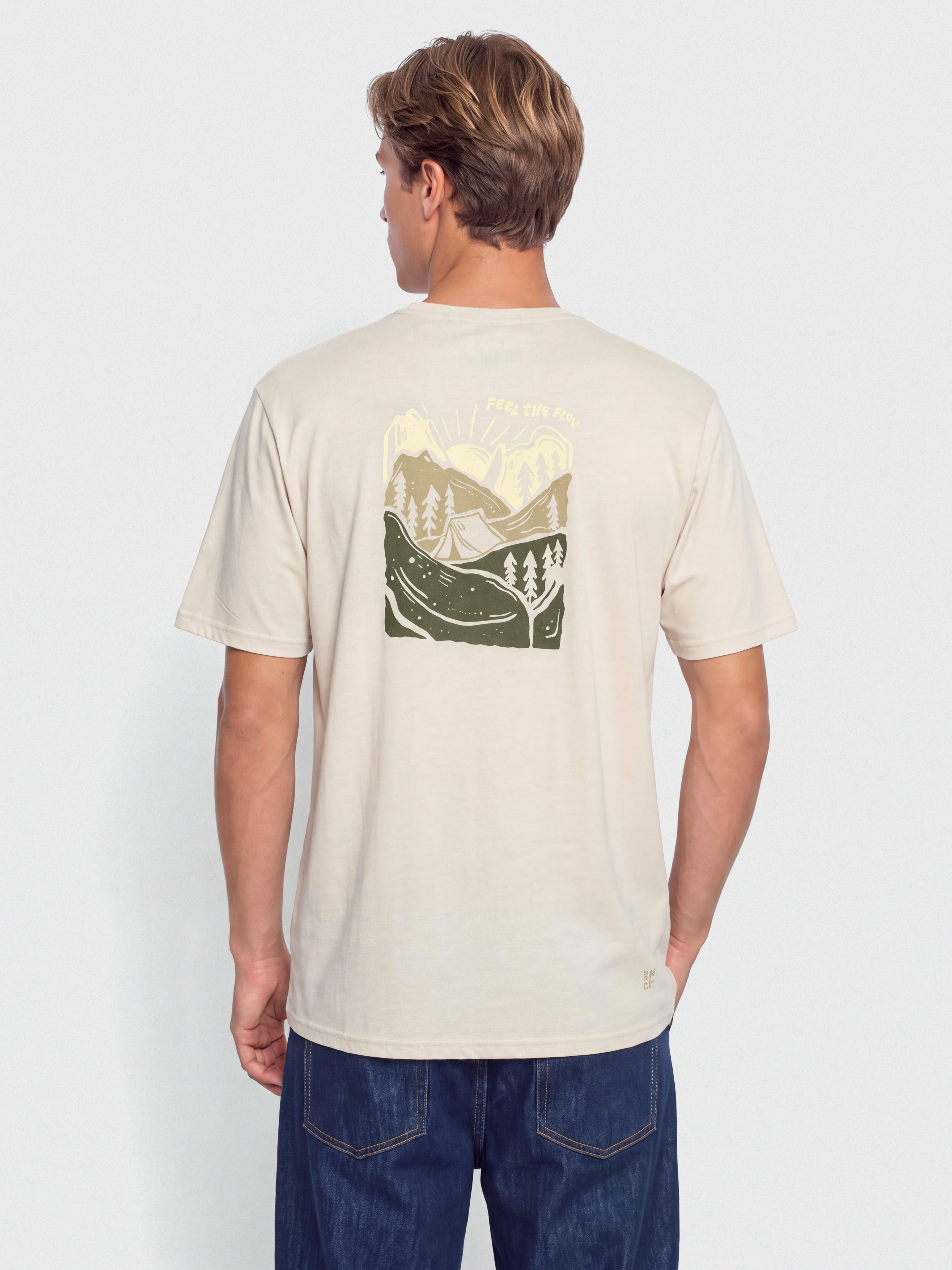 Tricou FLOV Timberon (beige/olive)