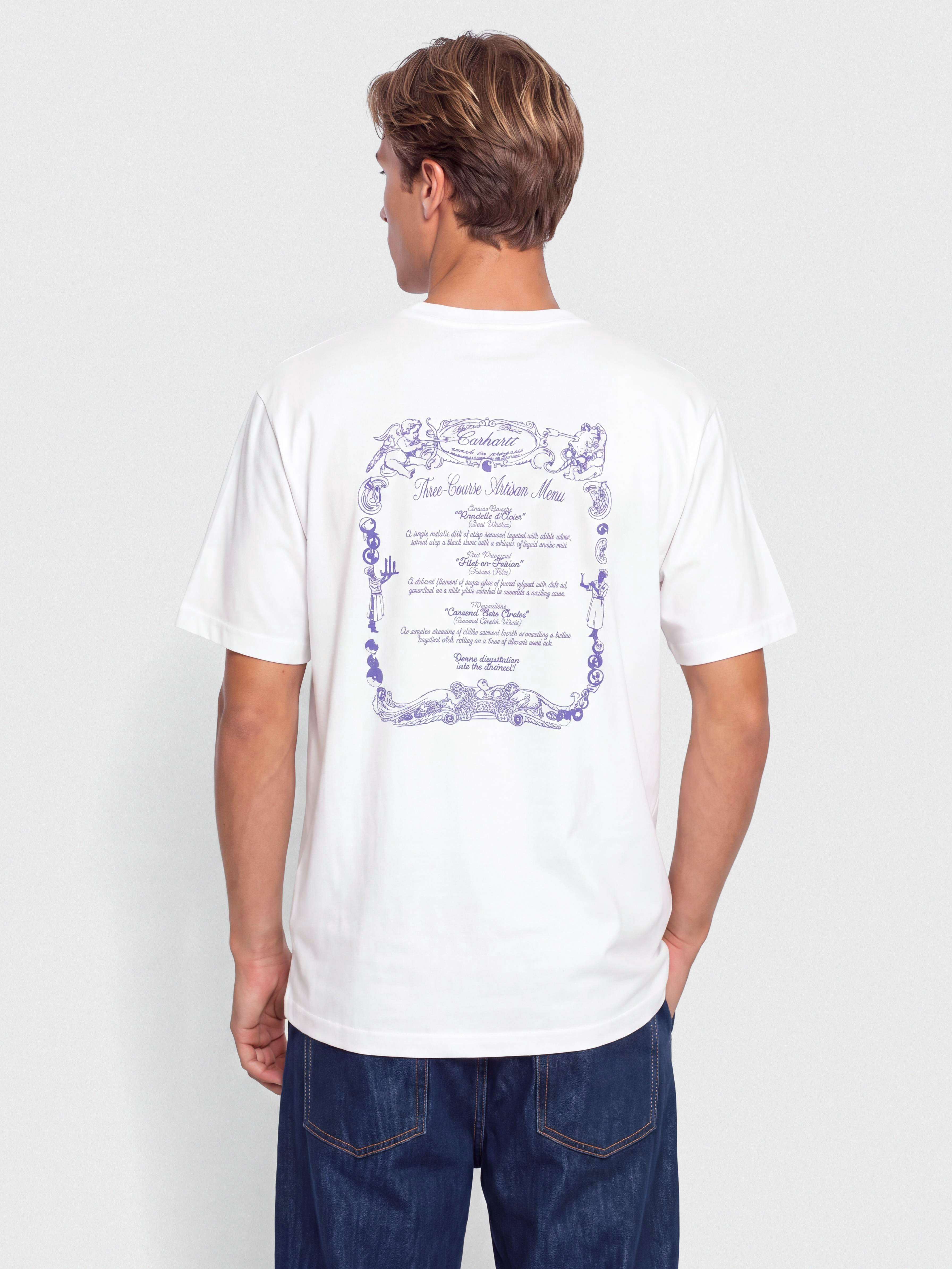 Tricou Carhartt WIP Chez WIP (white)