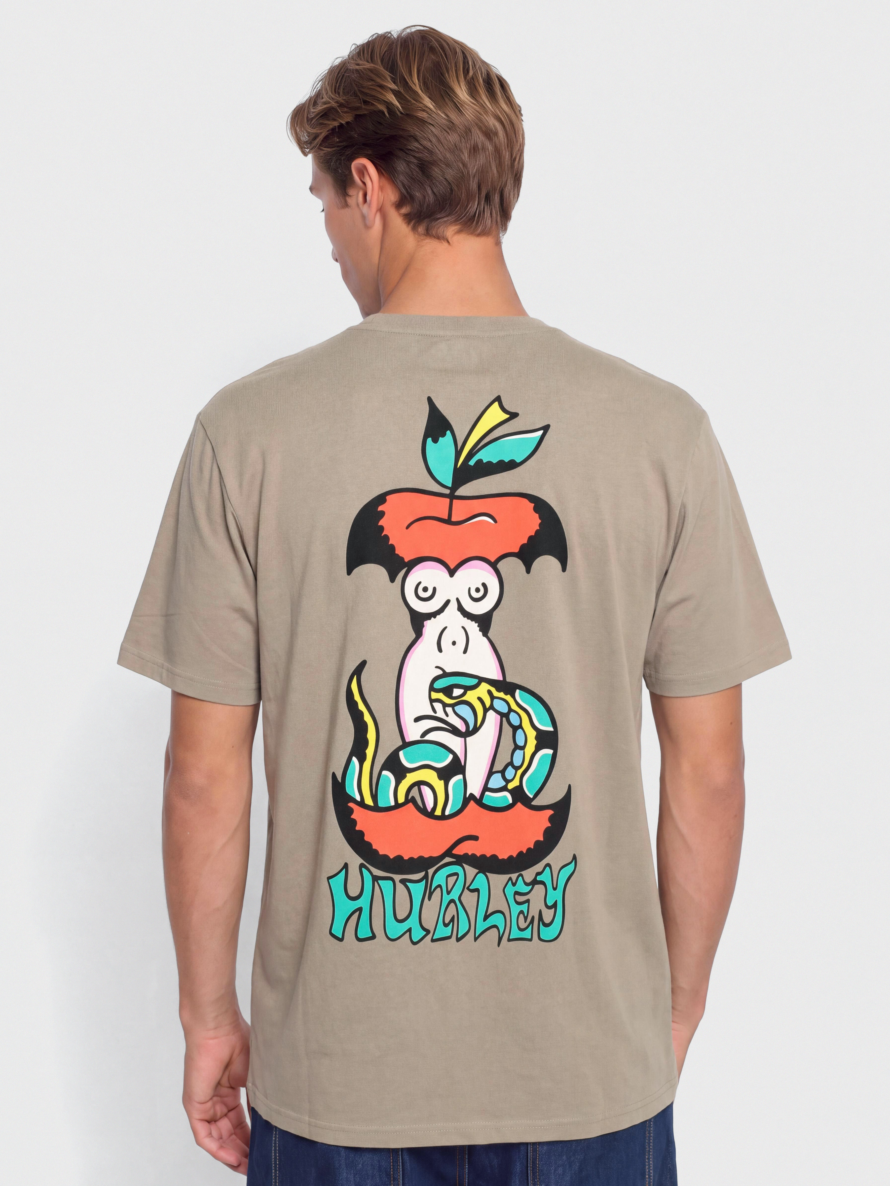 Tricou Hurley Etam Apple (taupe)