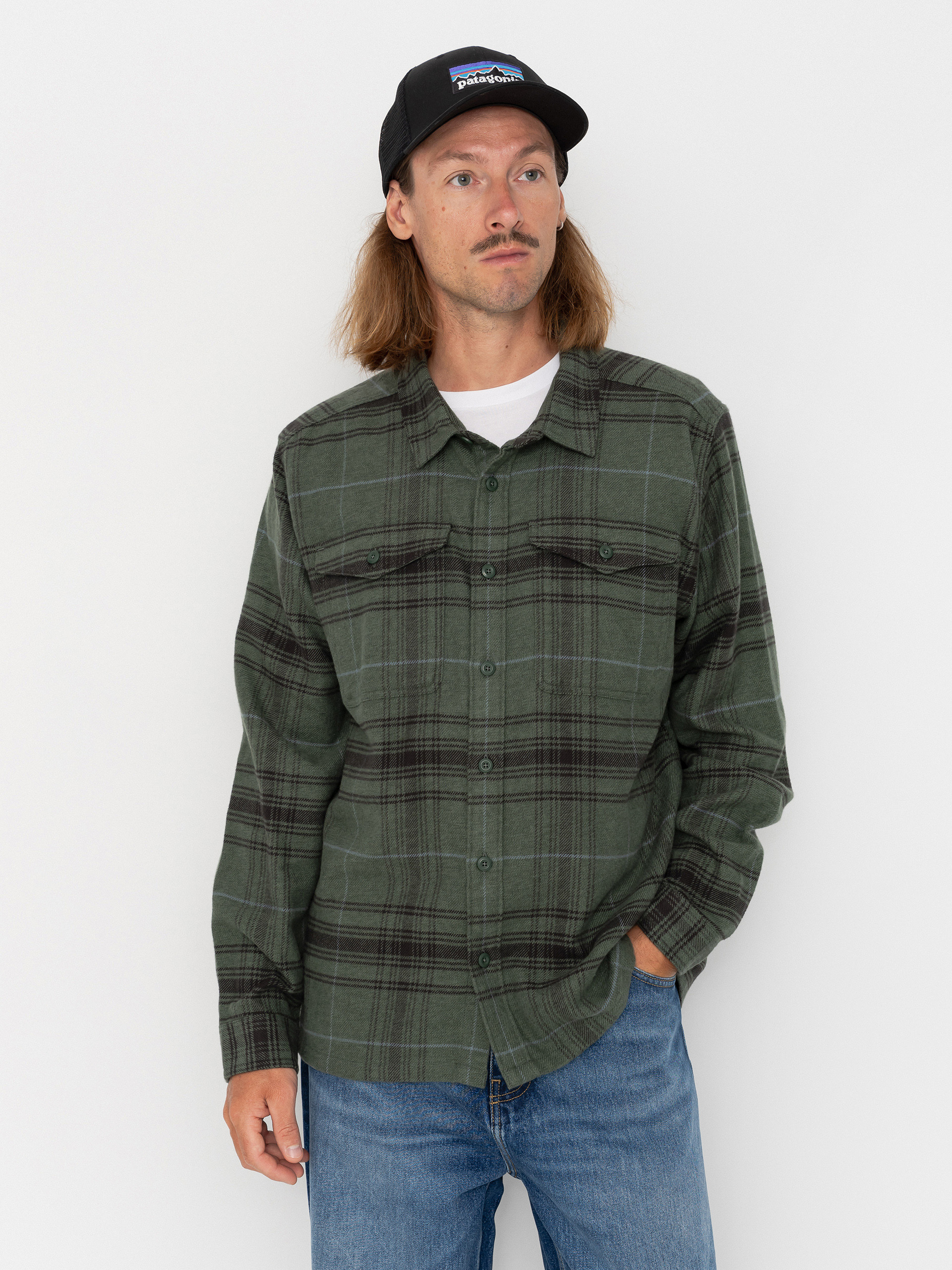 Cămașă Patagonia Fjord Flannel (dissolve treeline green)