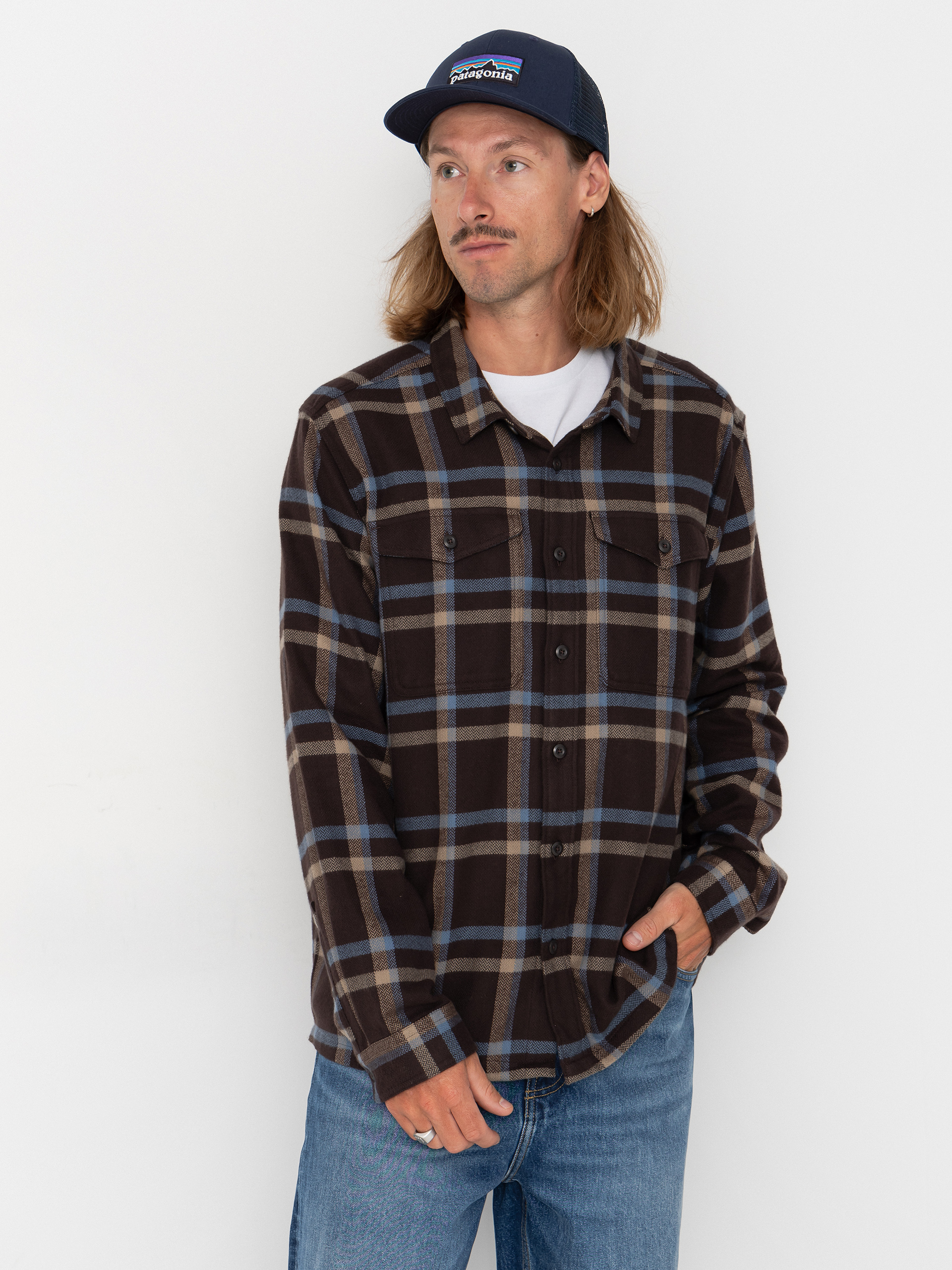 Cu0103mau0219u0103 Patagonia Fjord Flannel (crossing den brown)