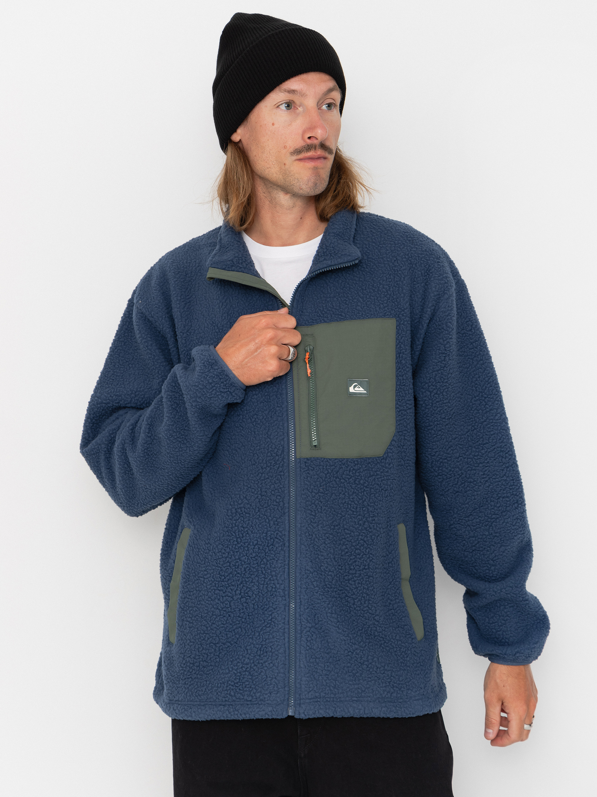 Hanorac din fleece Quiksilver Clean Coast Fz (dark denim)