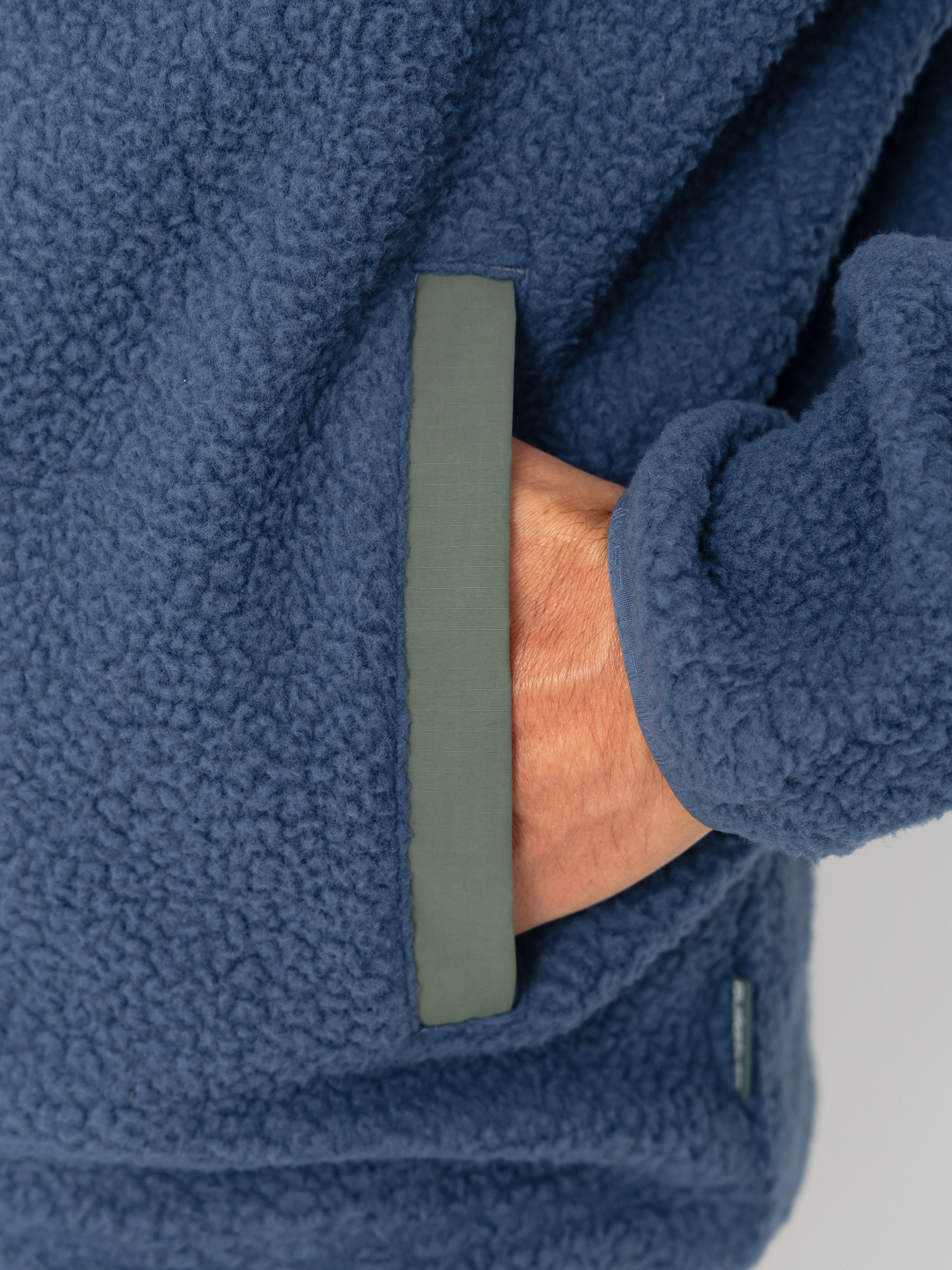 Pentru bărbați Hanorac din fleece Quiksilver Clean Coast Fz (dark denim)