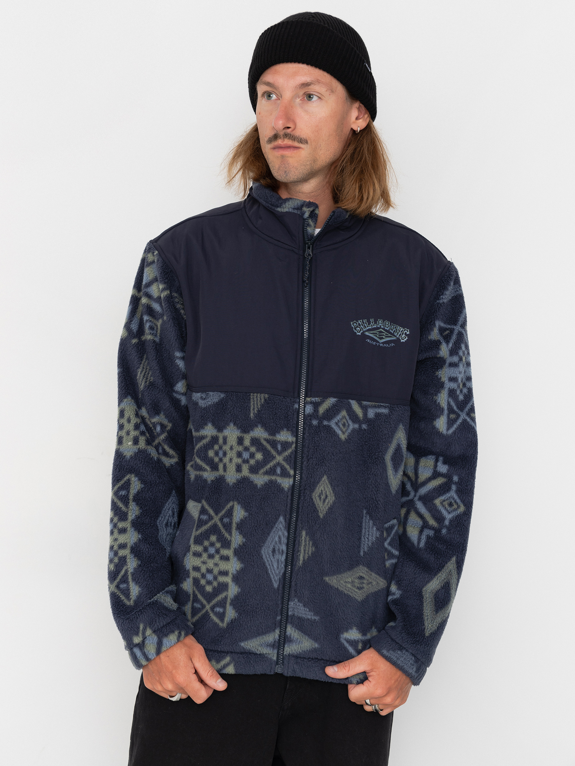 Hanorac din fleece Billabong Boundary Re Issue (navy)