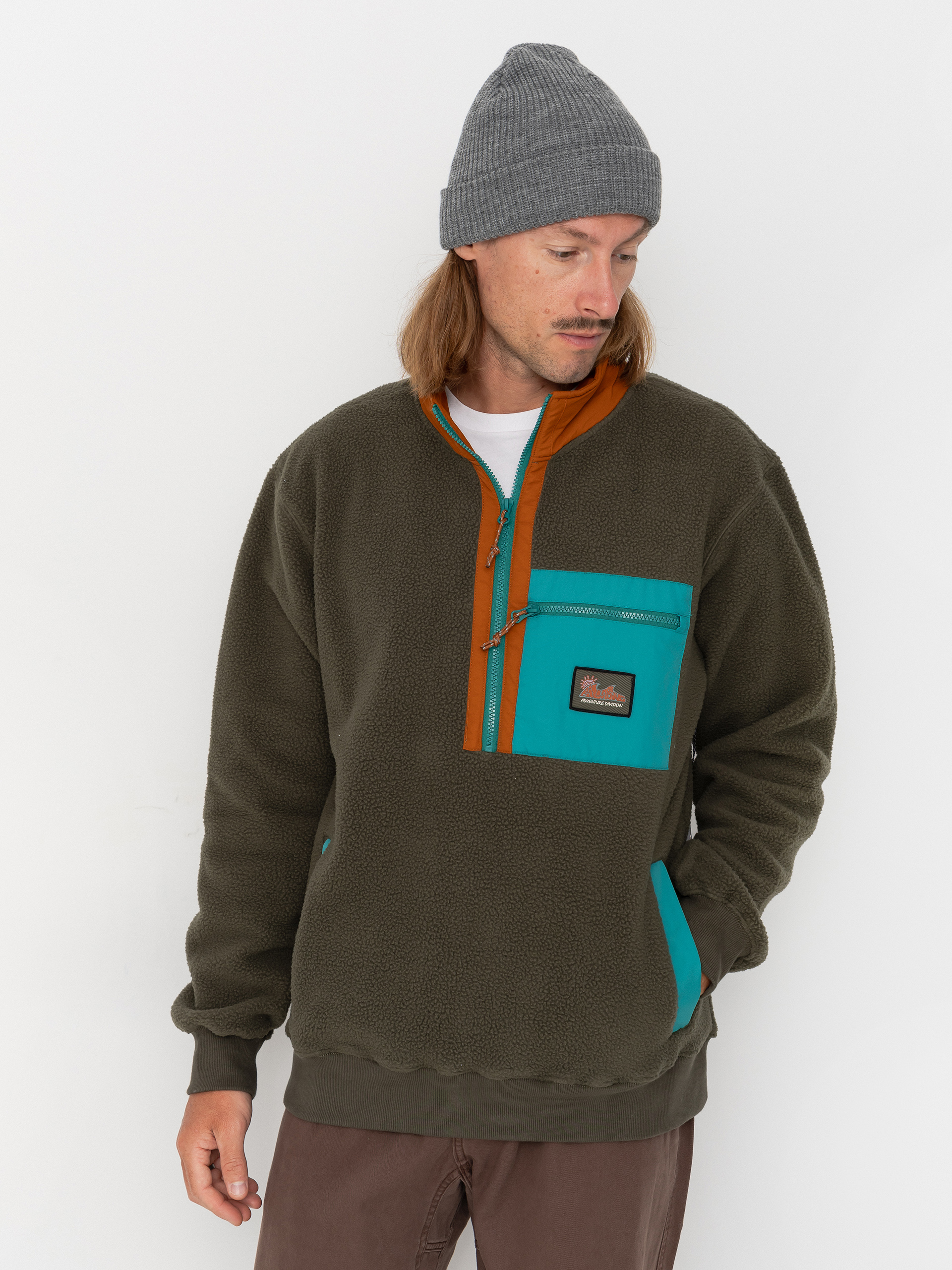Hanorac din fleece Billabong Boundary Shore (caramel cafe)