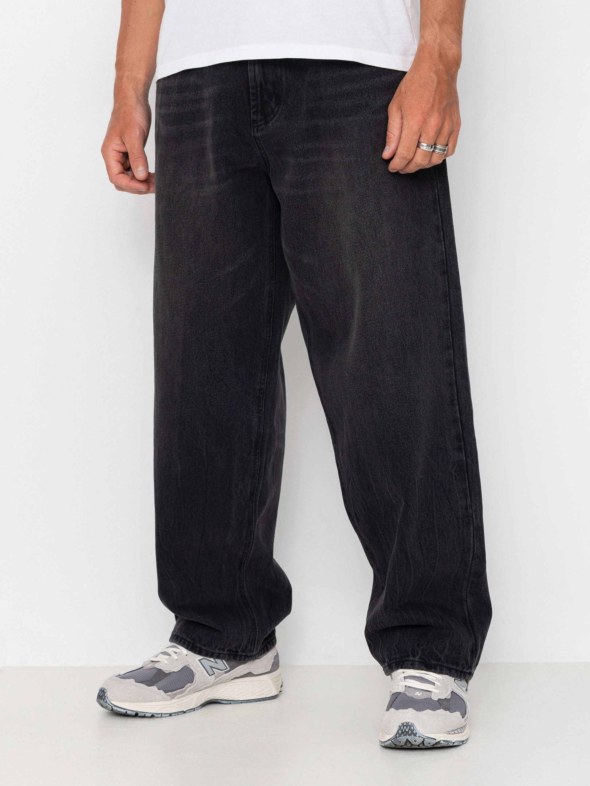 Pantaloni OBEY Bigwig Baggy Denim (heavy vintage black)