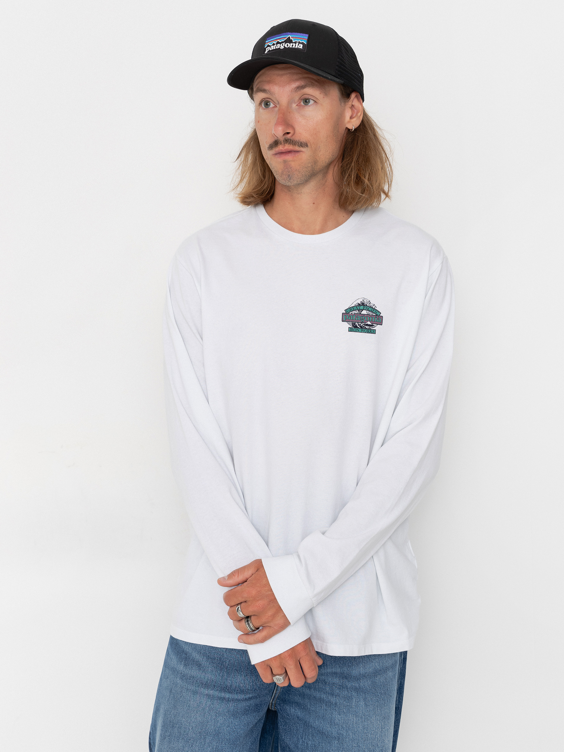 Longsleeve Patagonia Great Waves Responsibili (fiber white)
