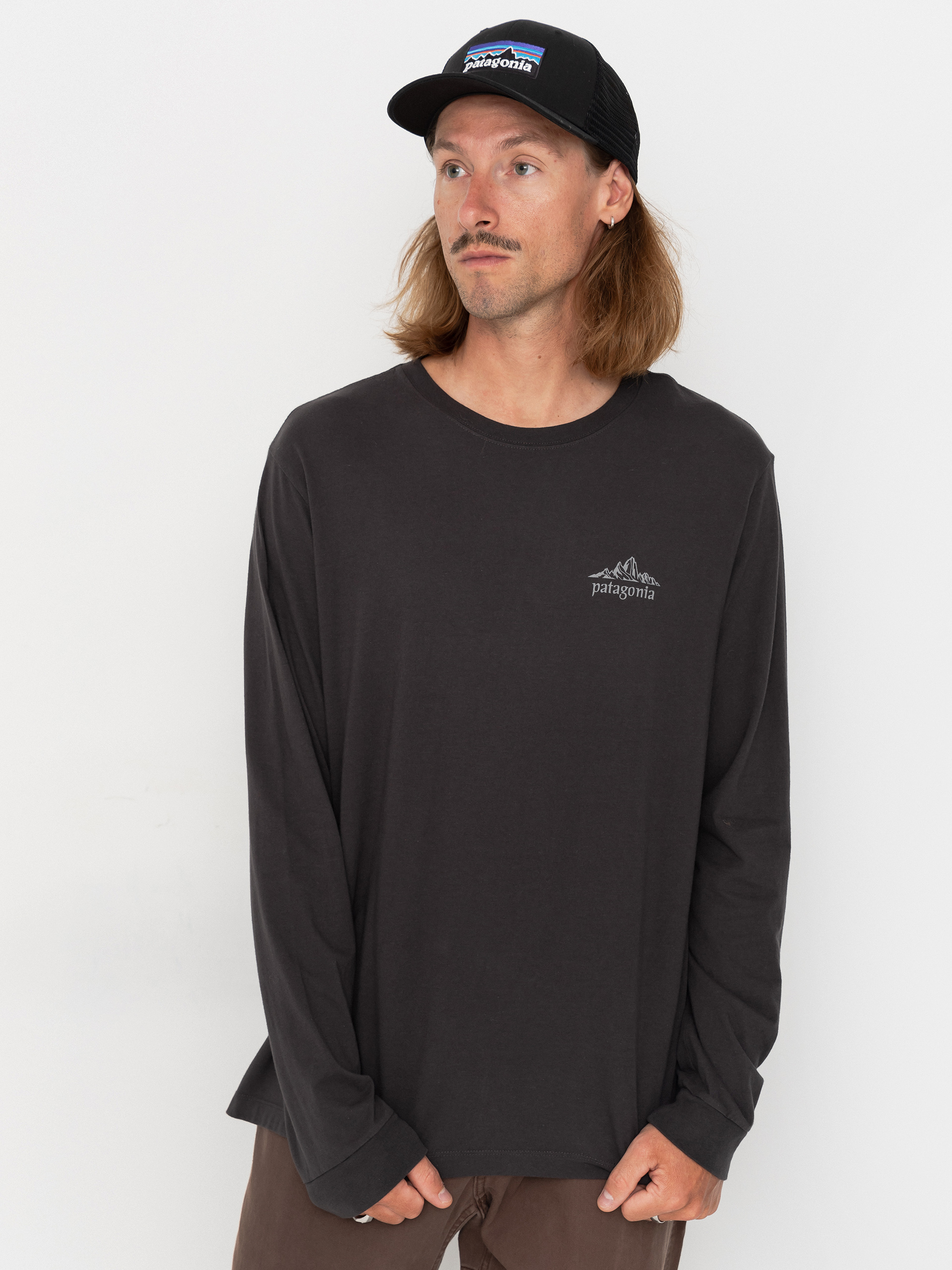 Longsleeve Patagonia Cloud Crag (ink black)