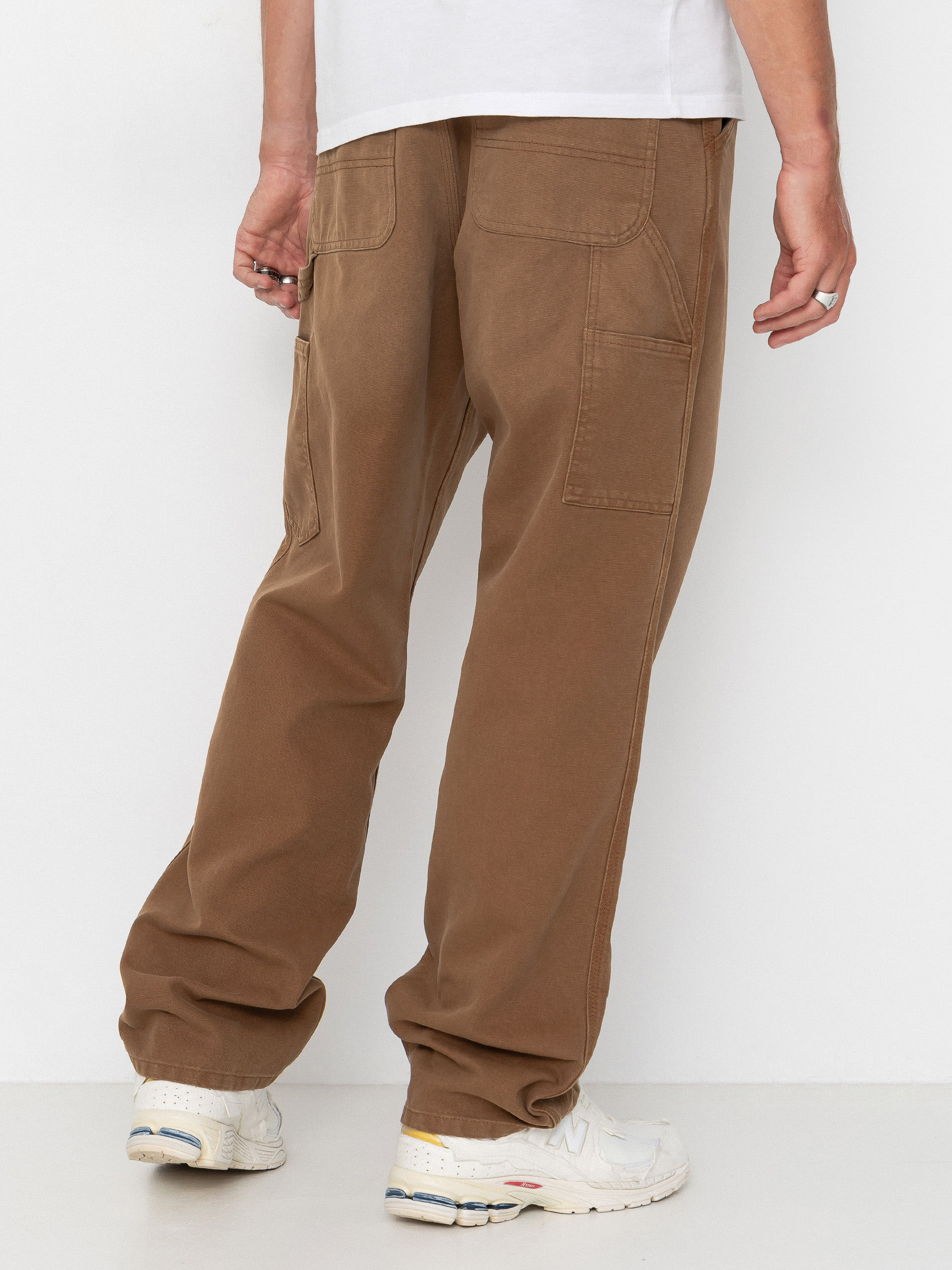 Pantaloni Carhartt WIP Single Knee (wip h brown/stone canvas)