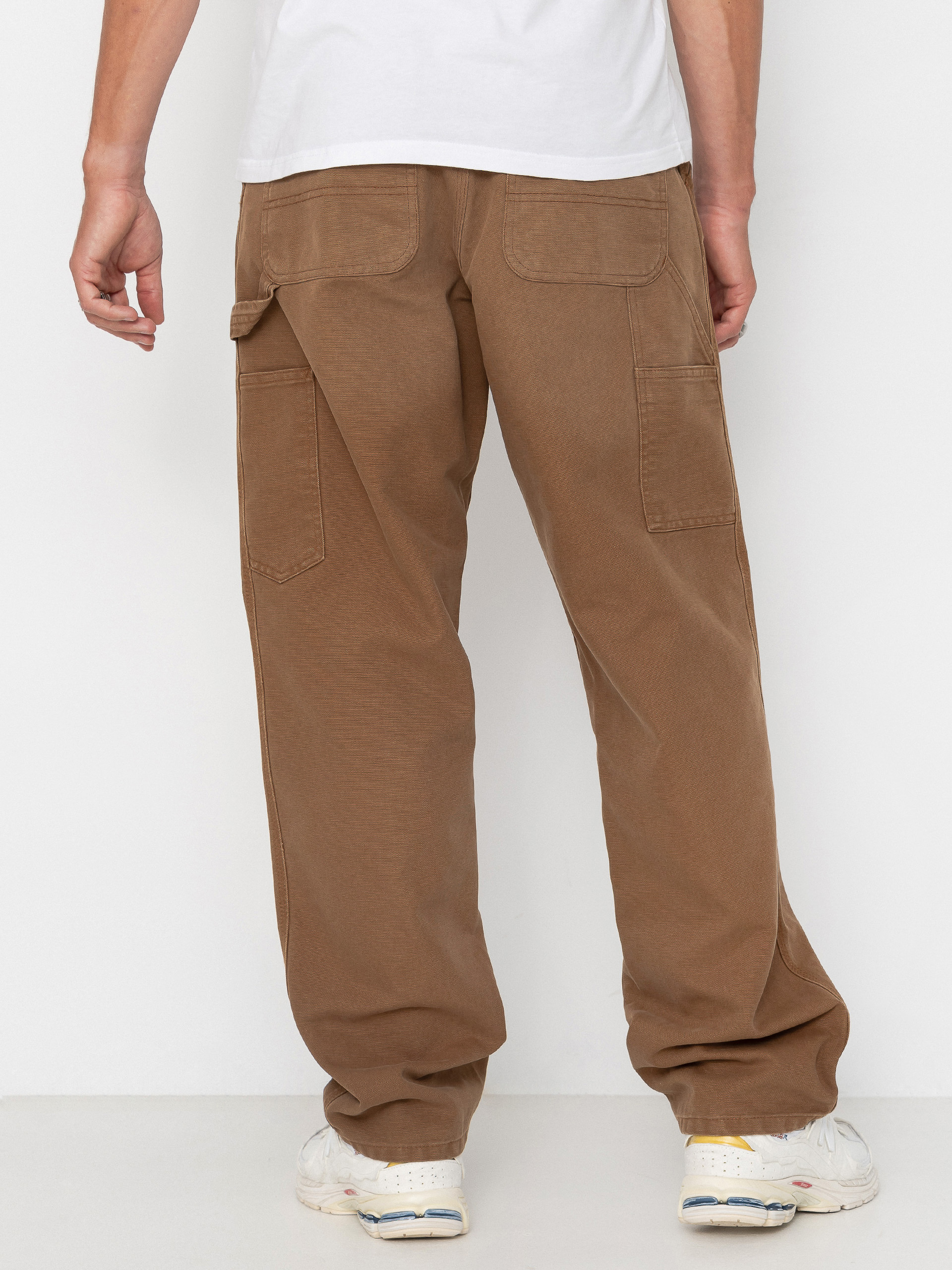Pantaloni Carhartt WIP Single Knee (wip h brown/stone canvas)