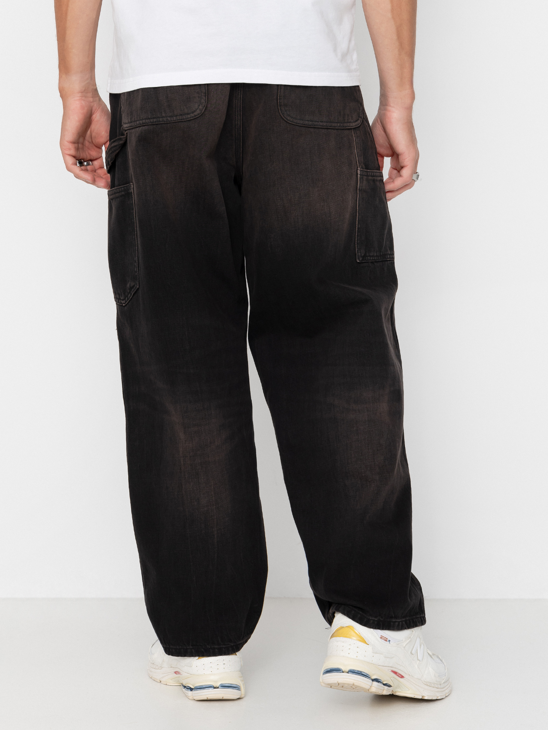 Pantaloni Carhartt WIP OG Single Knee (black/tobacco used wash)