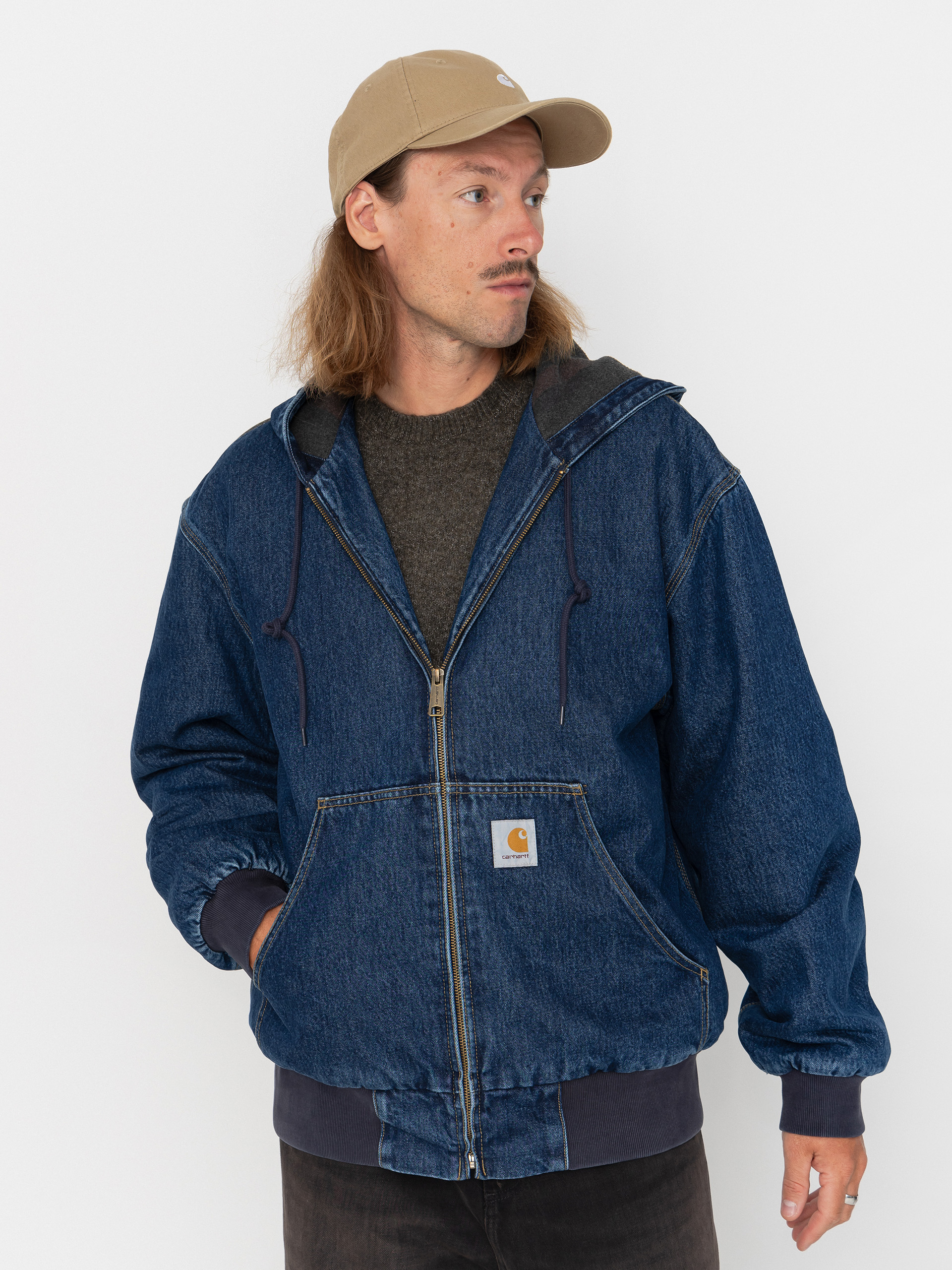 Geacă Carhartt WIP OG Active (blue/stone washed)