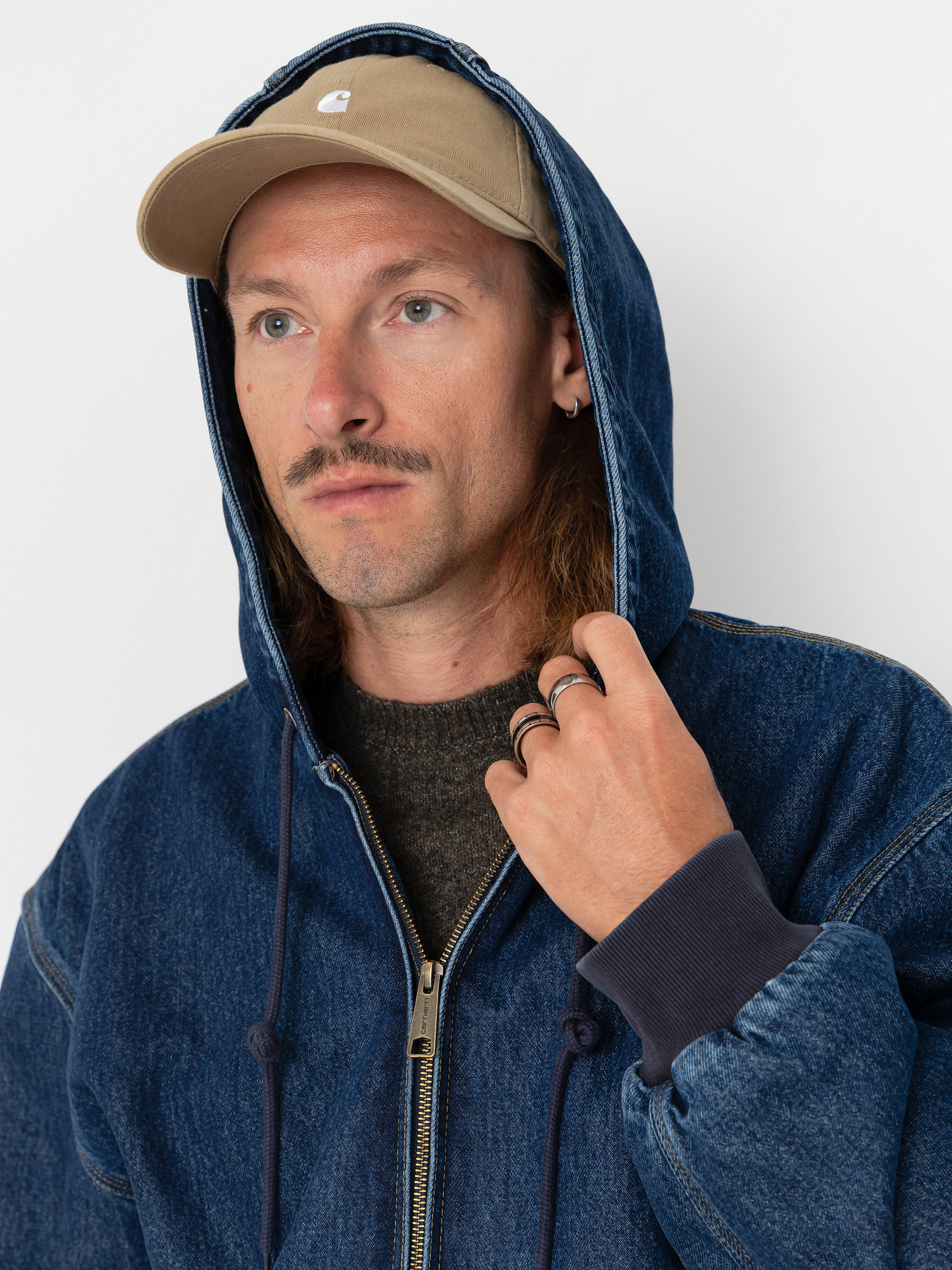 Geacă Carhartt WIP OG Active (blue/stone washed)