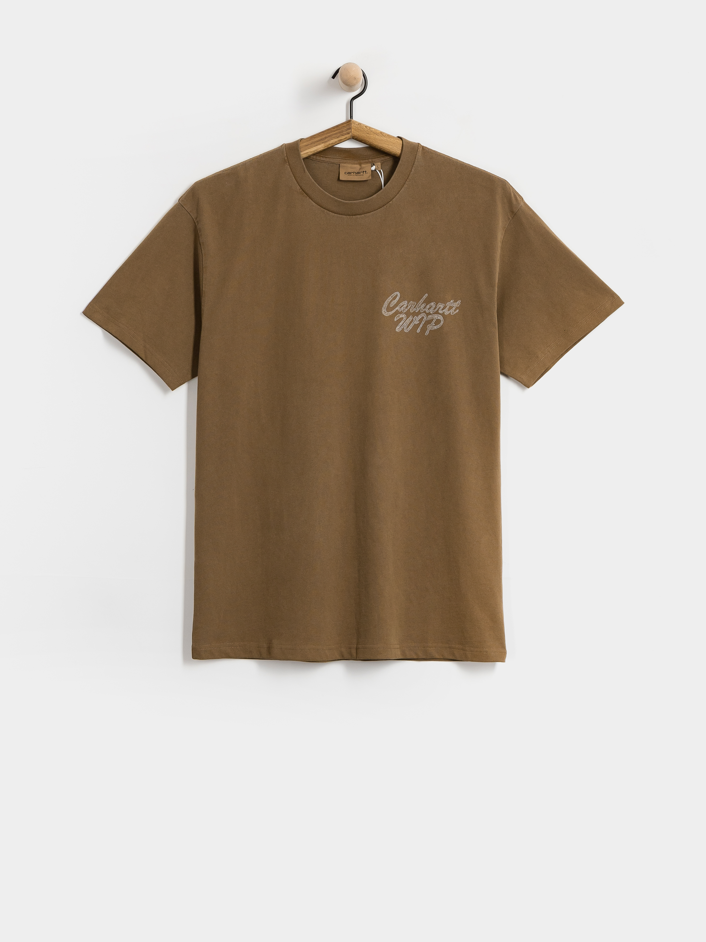 Tricou Carhartt WIP Hatching Script (wip h brown/garment dyed)
