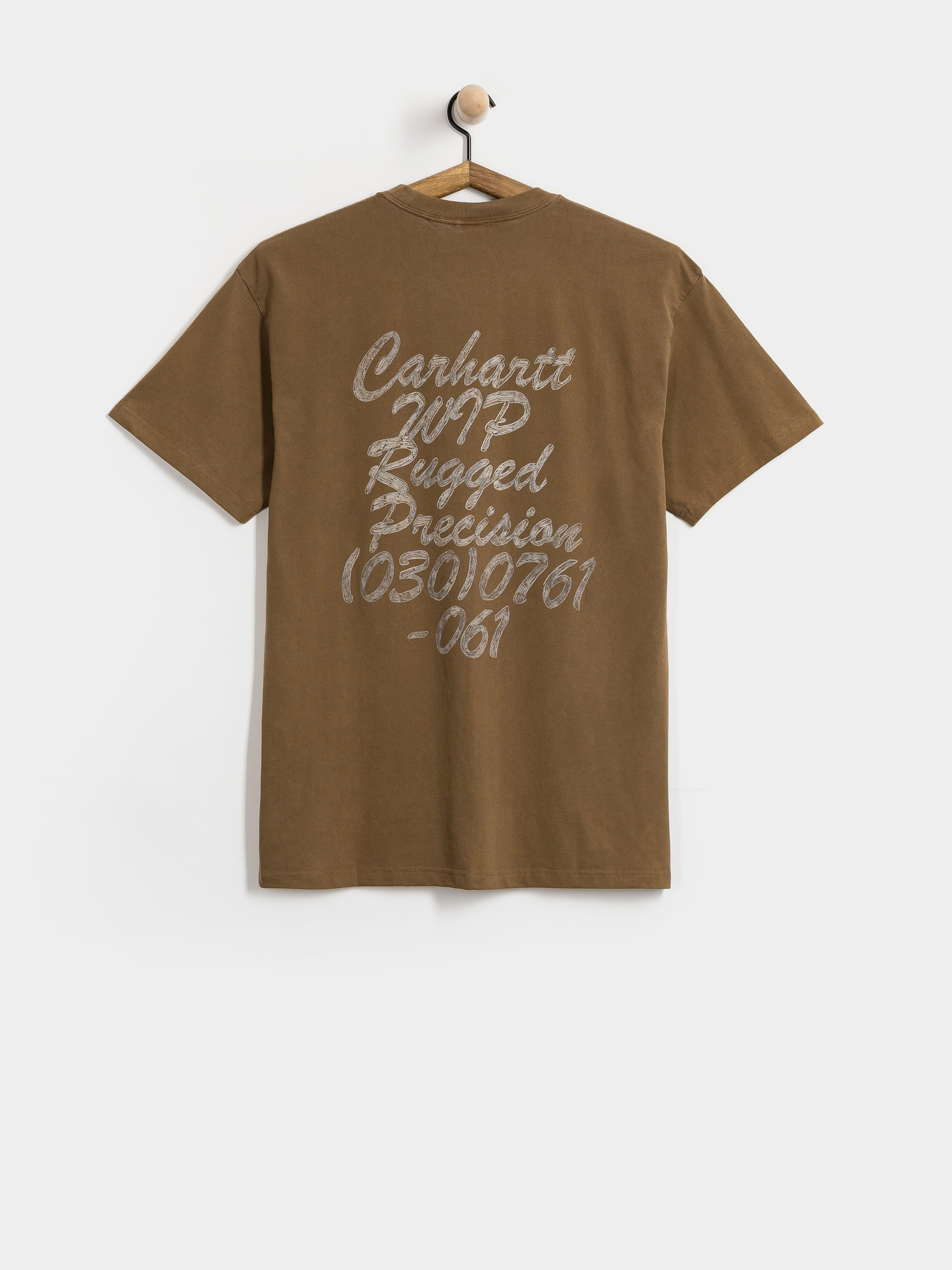 Tricou Carhartt WIP Hatching Script (wip h brown/garment dyed)