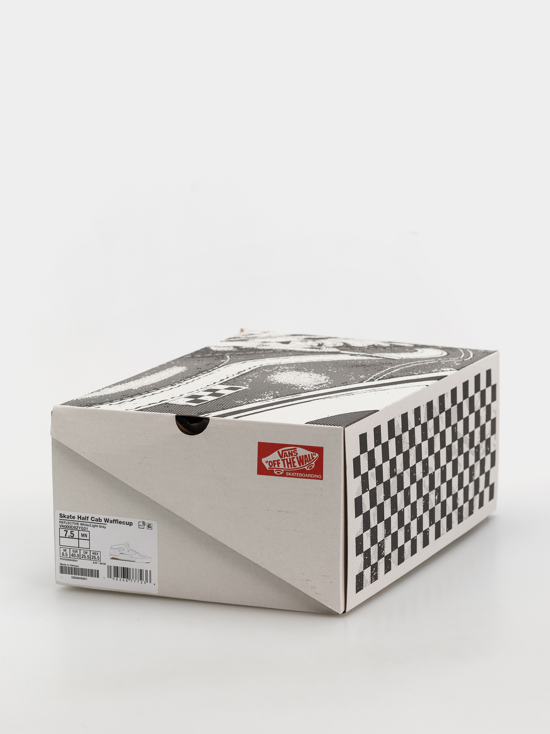 Pantofi Vans Skate Half Cab Wafflecup (white/light grey)