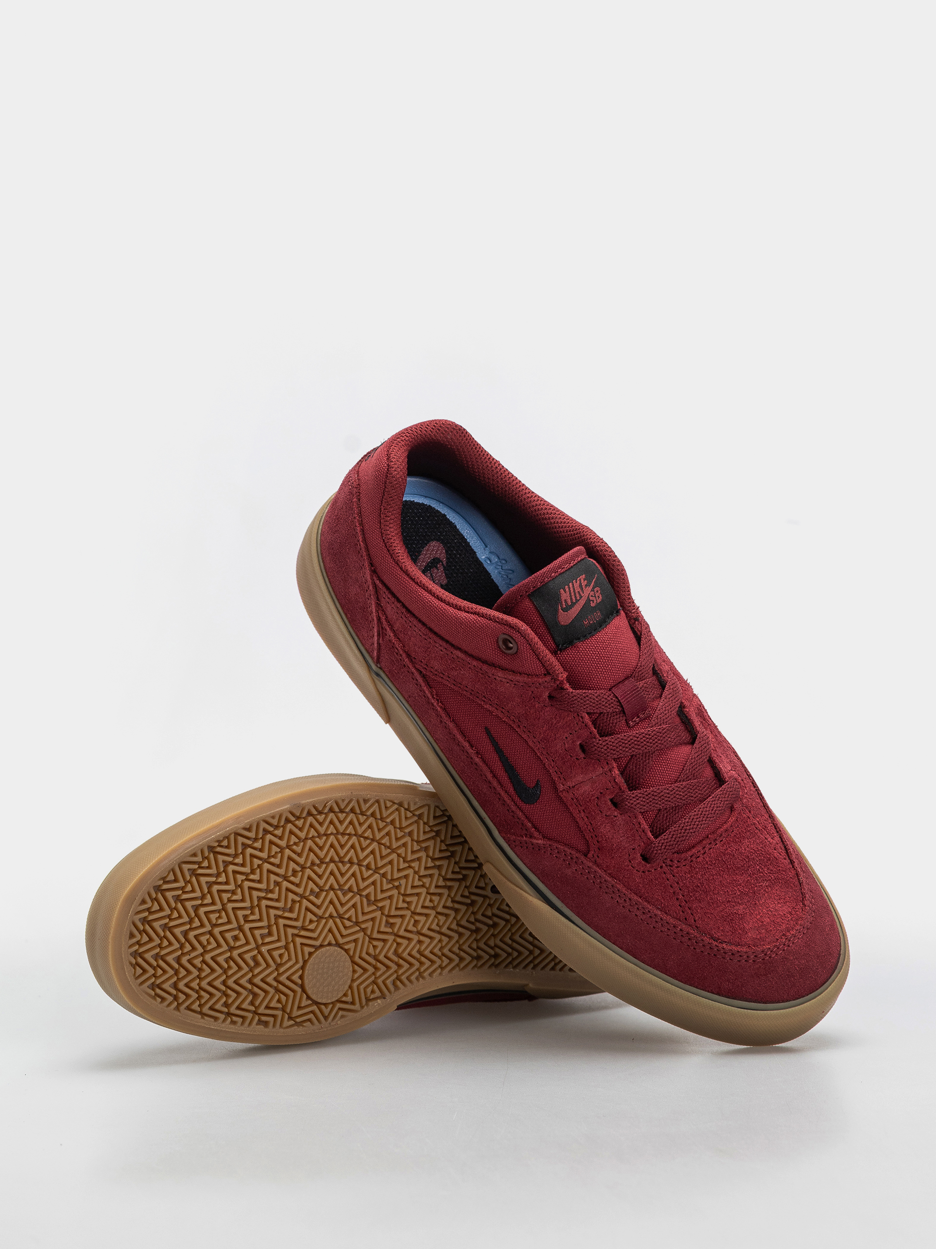 Pantofi Nike SB Malor (team red/black black gum light brown)