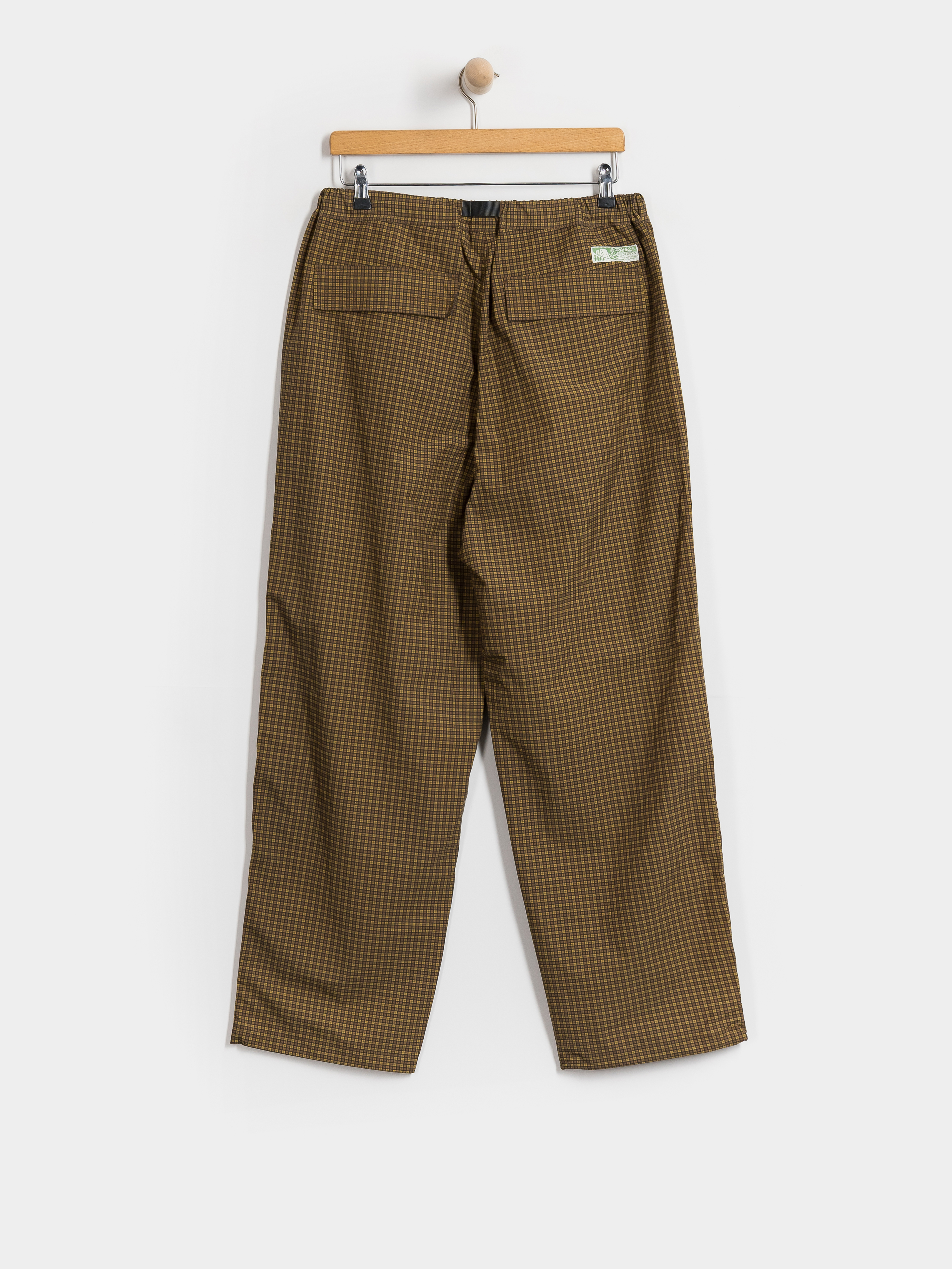 Pantaloni Gramicci Mini Check Nylon Pant (brown check)