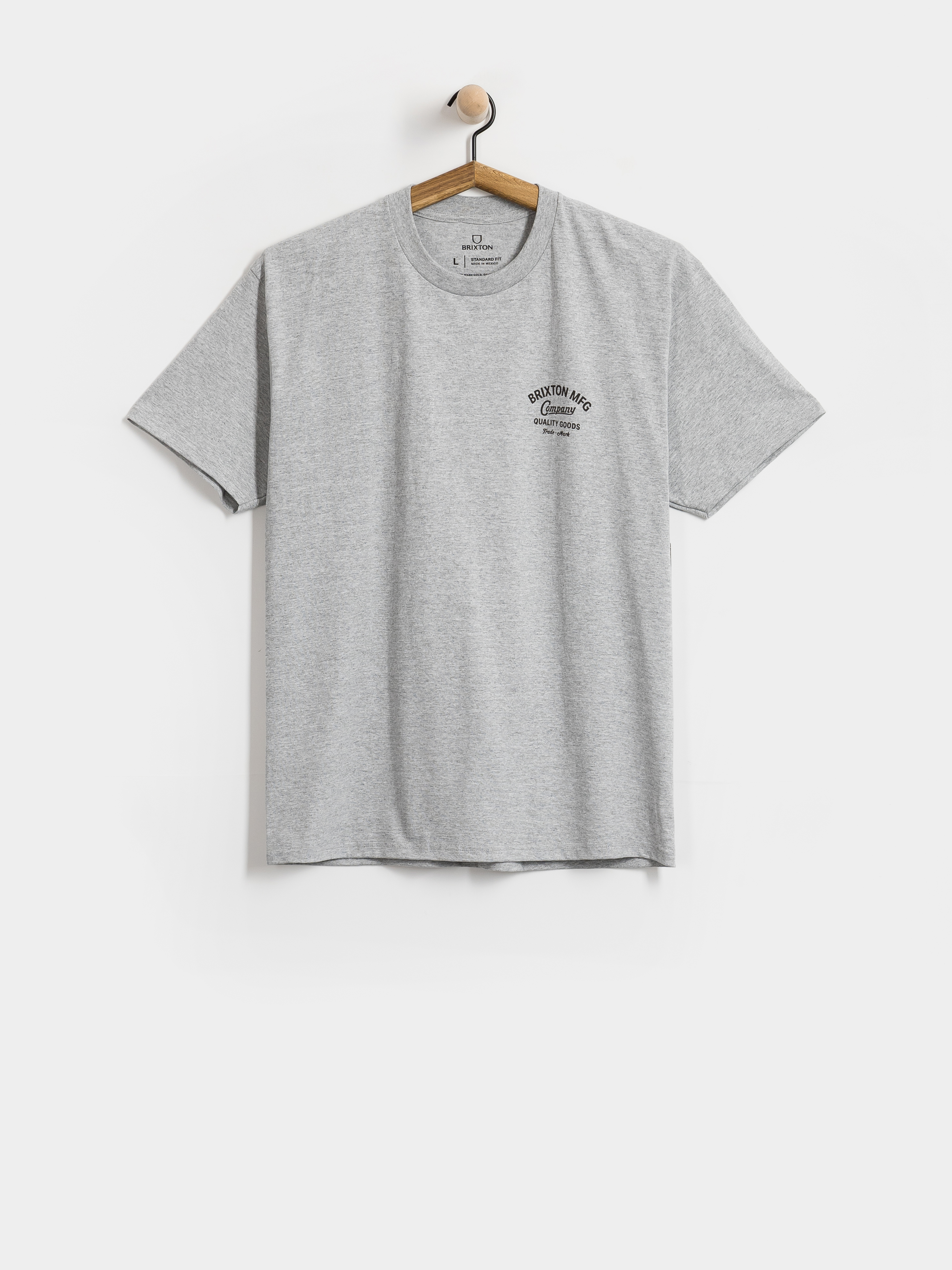 Tricou Brixton Straton Stnd (heather grey)