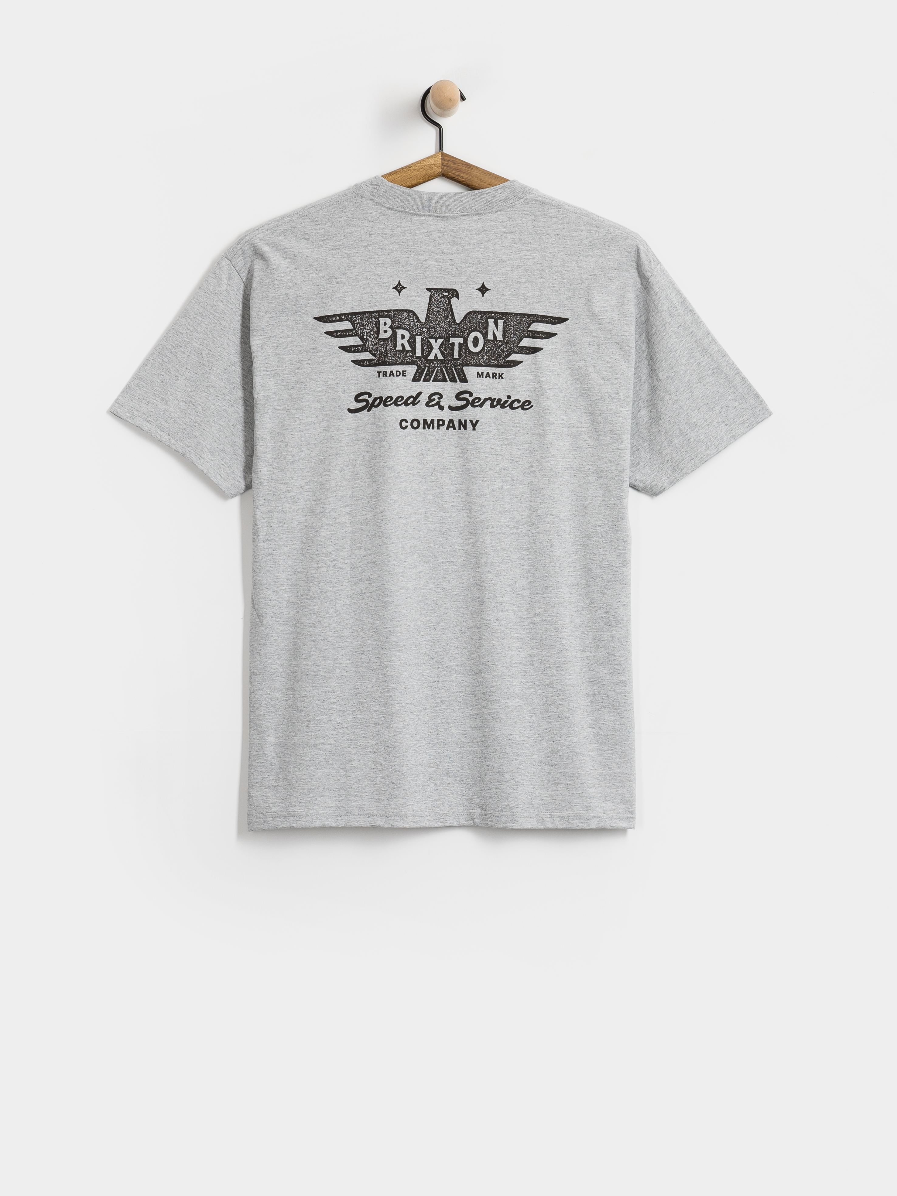 Tricou Brixton Ewing Stnd (heather grey)
