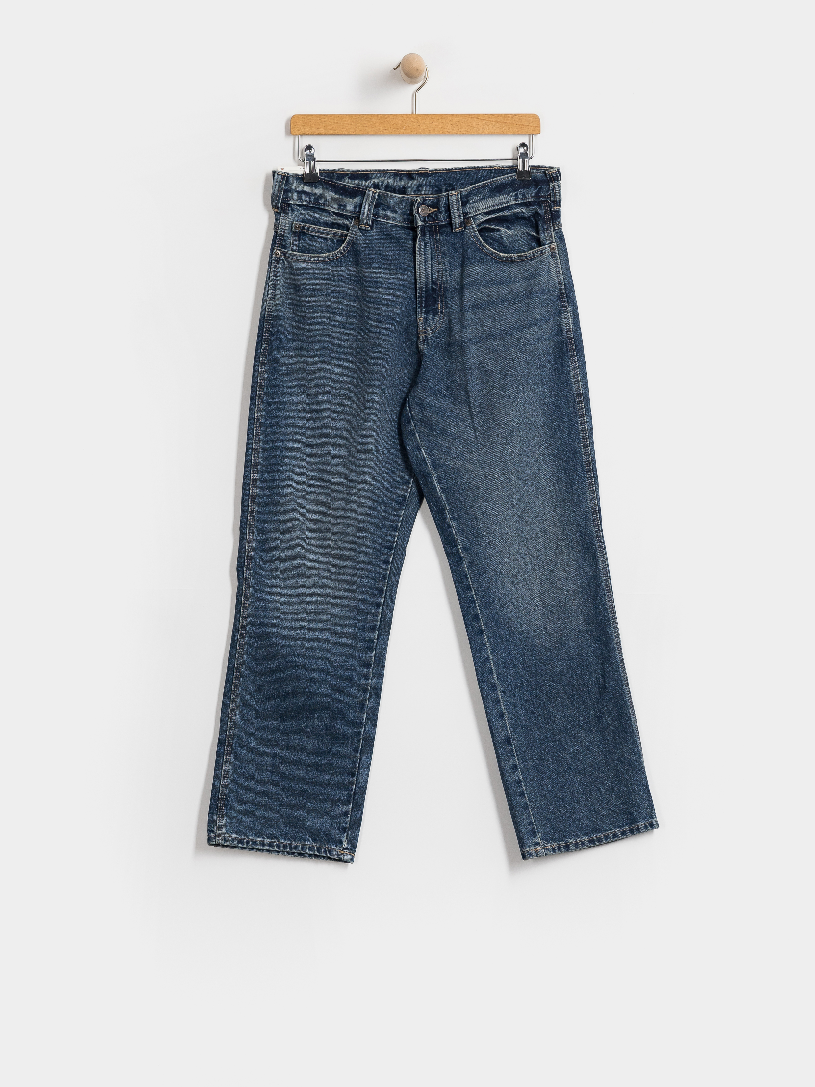 Pantaloni Dickies 954 Relaxed Straight Work (mid blue fade wash)