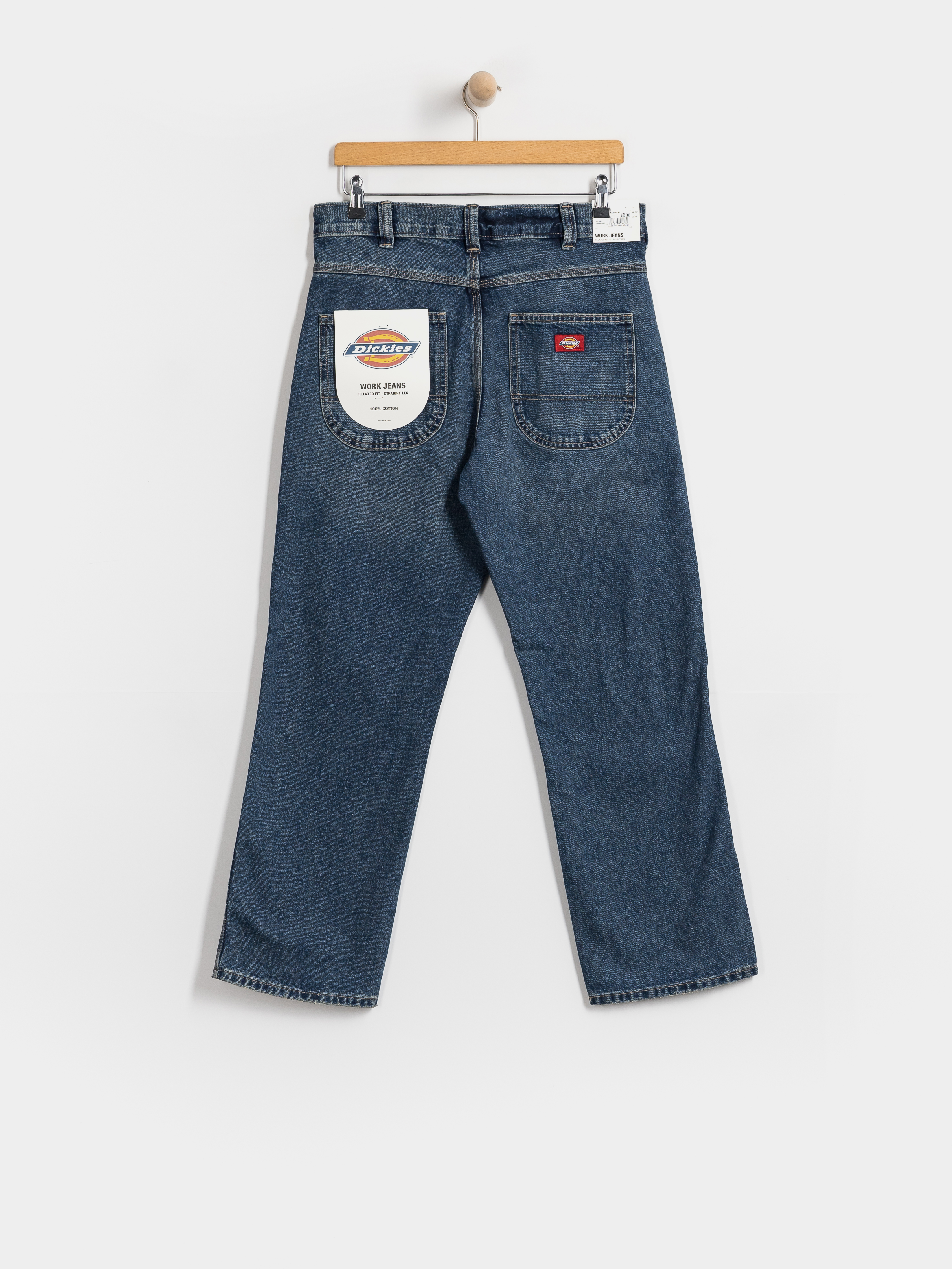 Pantaloni Dickies 954 Relaxed Straight Work (mid blue fade wash)