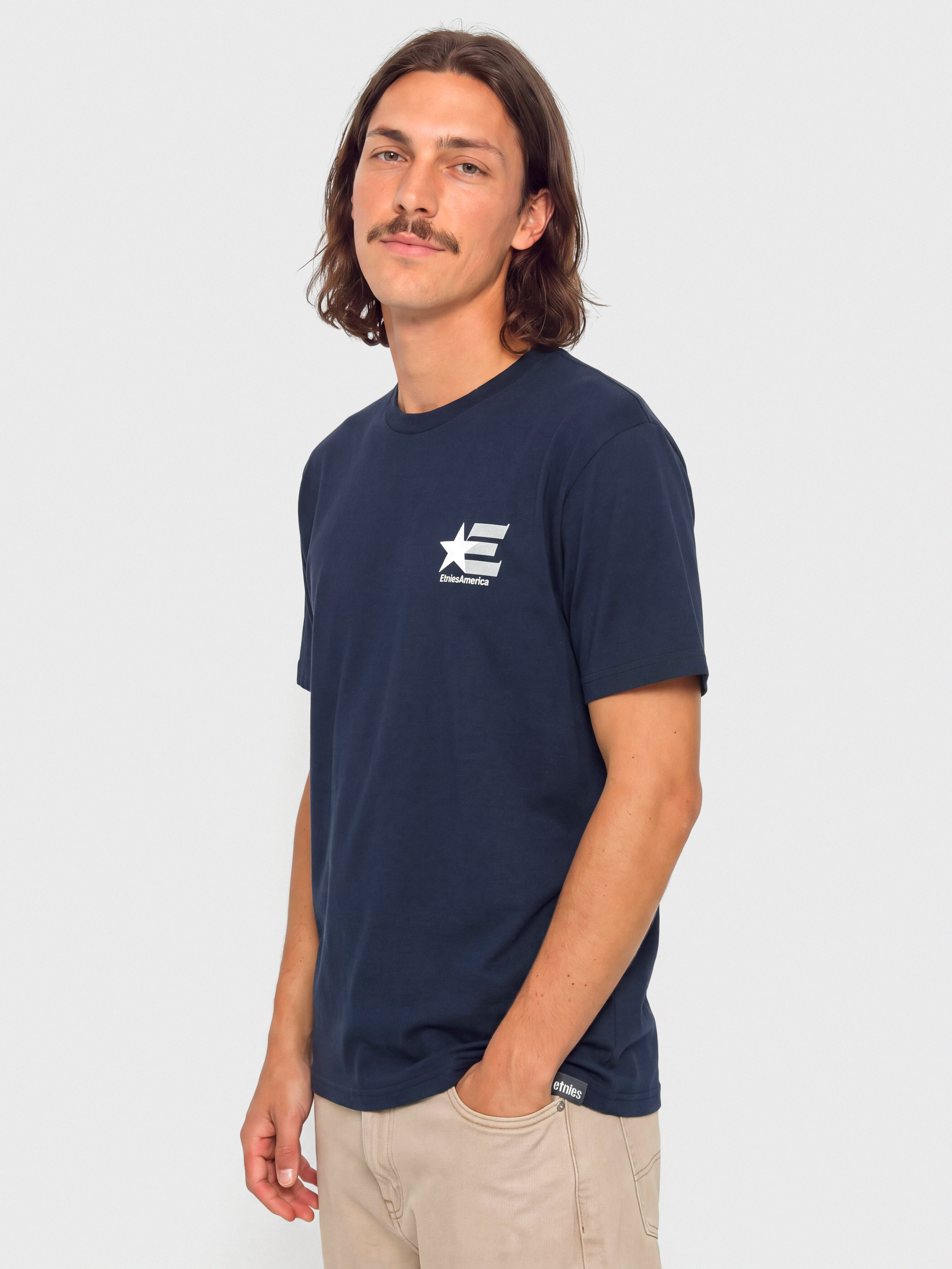 Tricou Etnies America (navy/white)