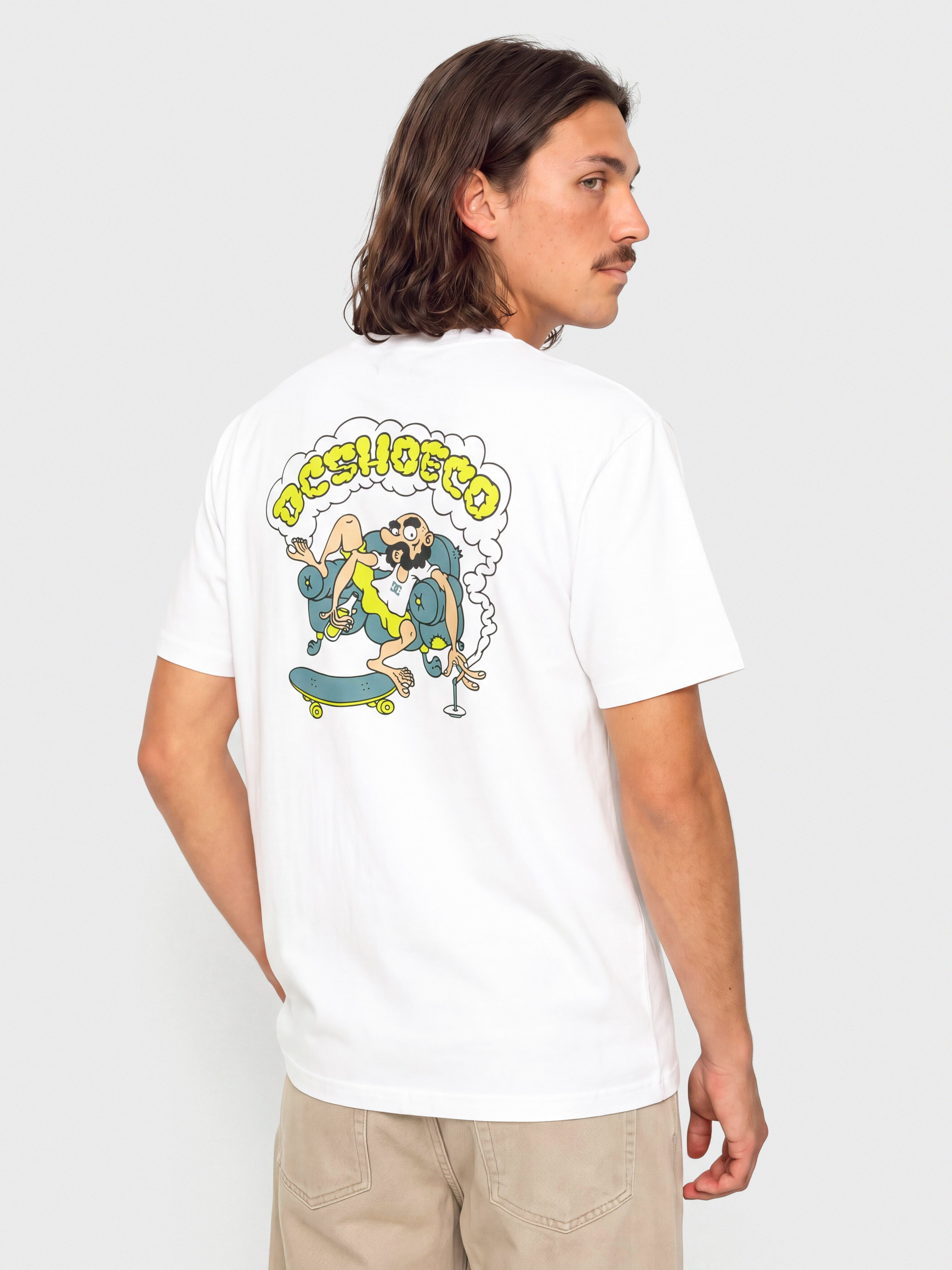 Tricou DC Couch Chilling (white)